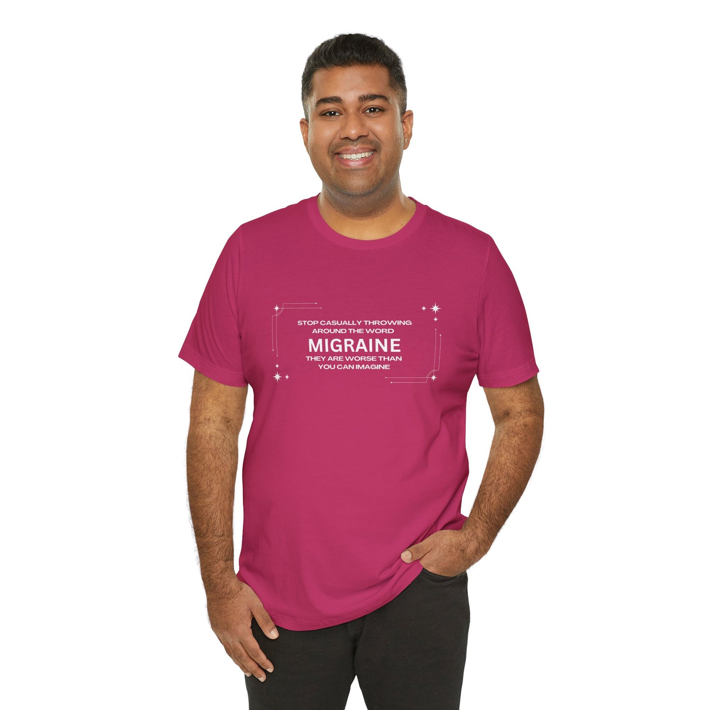Unisex Migraine Day Invisible Illness Casual Migraine Warrior T-Shirt
