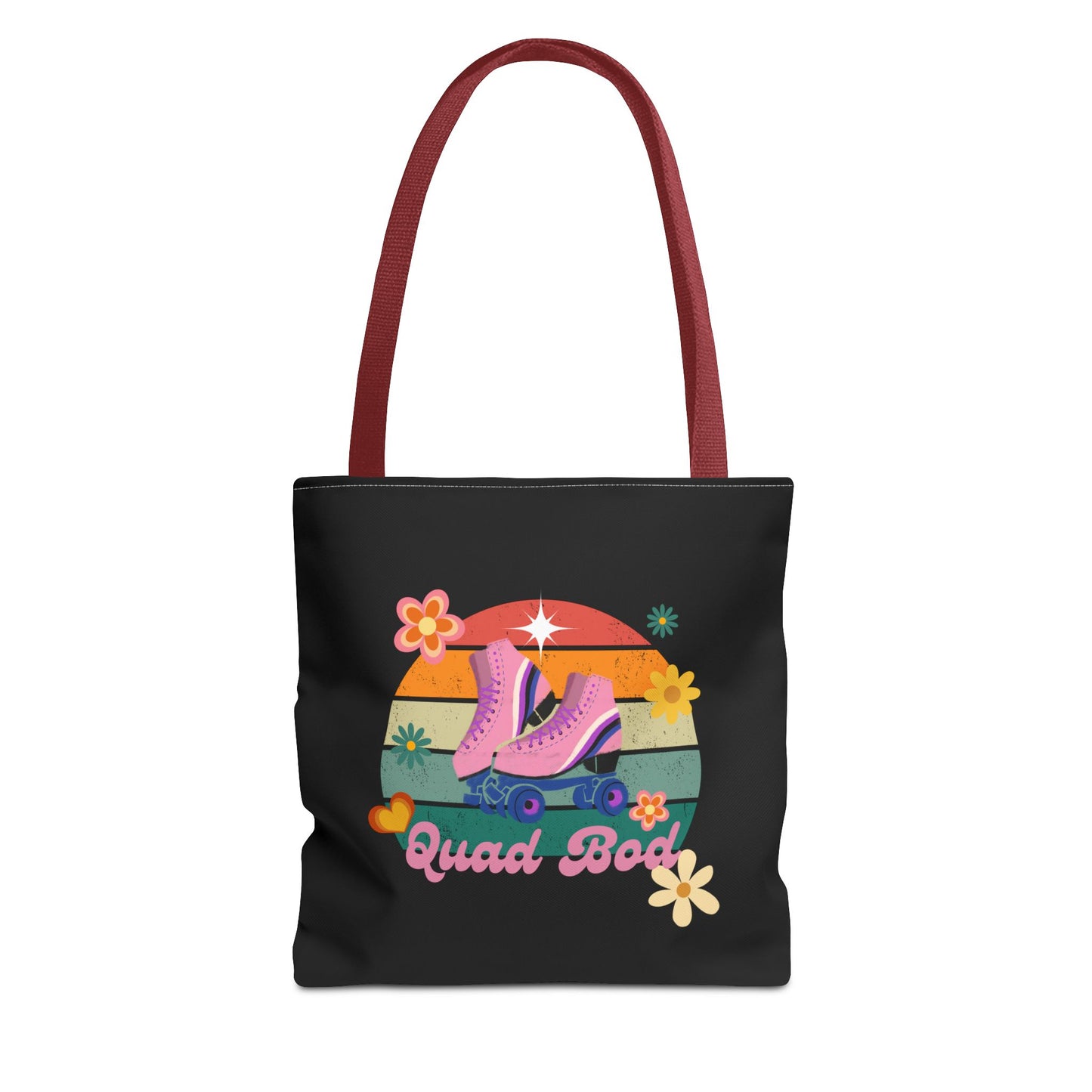 Unisex Retro Vibes Roller Skate Quad Bod Tote Bag