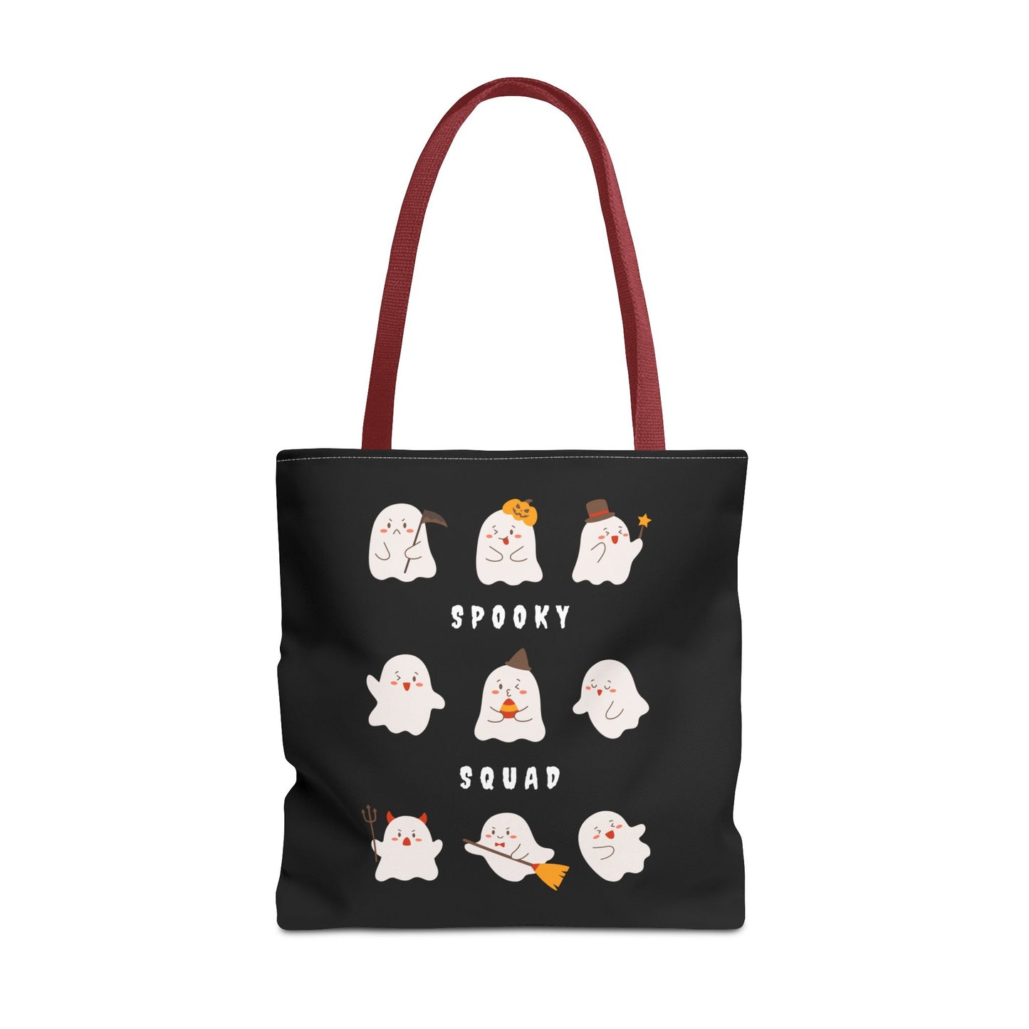 Cute Ghost Halloween Spooky Season Tote Trick or Treating Candy Bag Reusable Halloween Themed Lunch Tote