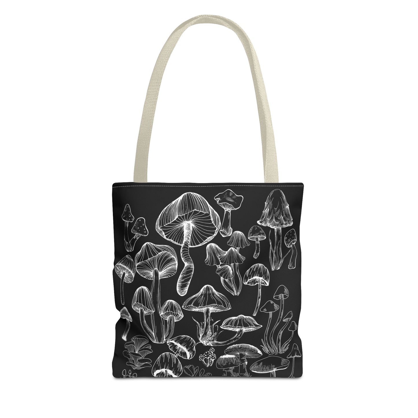 Unisex Mushroom Lover Fungi Print Toadstool Mycology Tote Bag