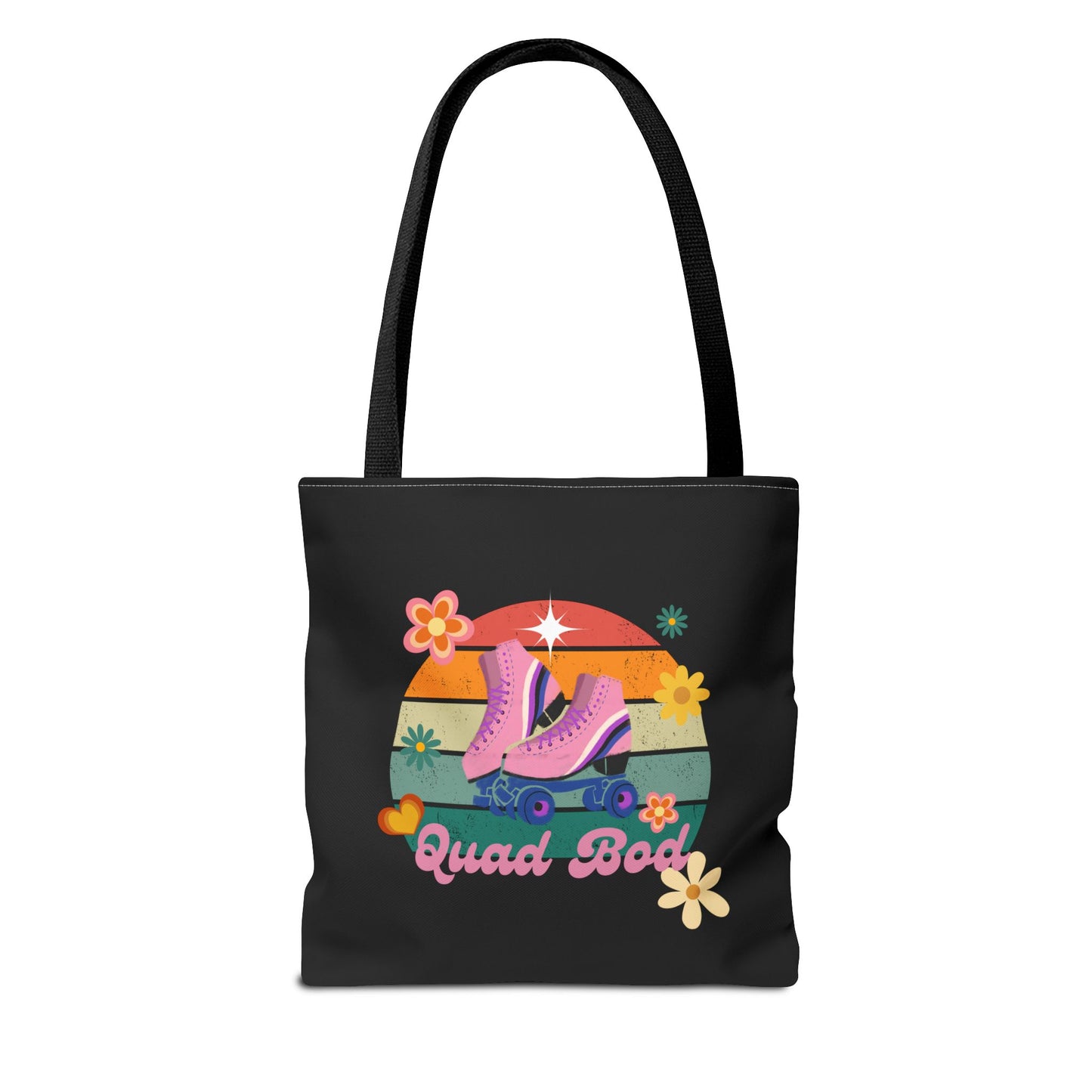 Unisex Retro Vibes Roller Skate Quad Bod Tote Bag