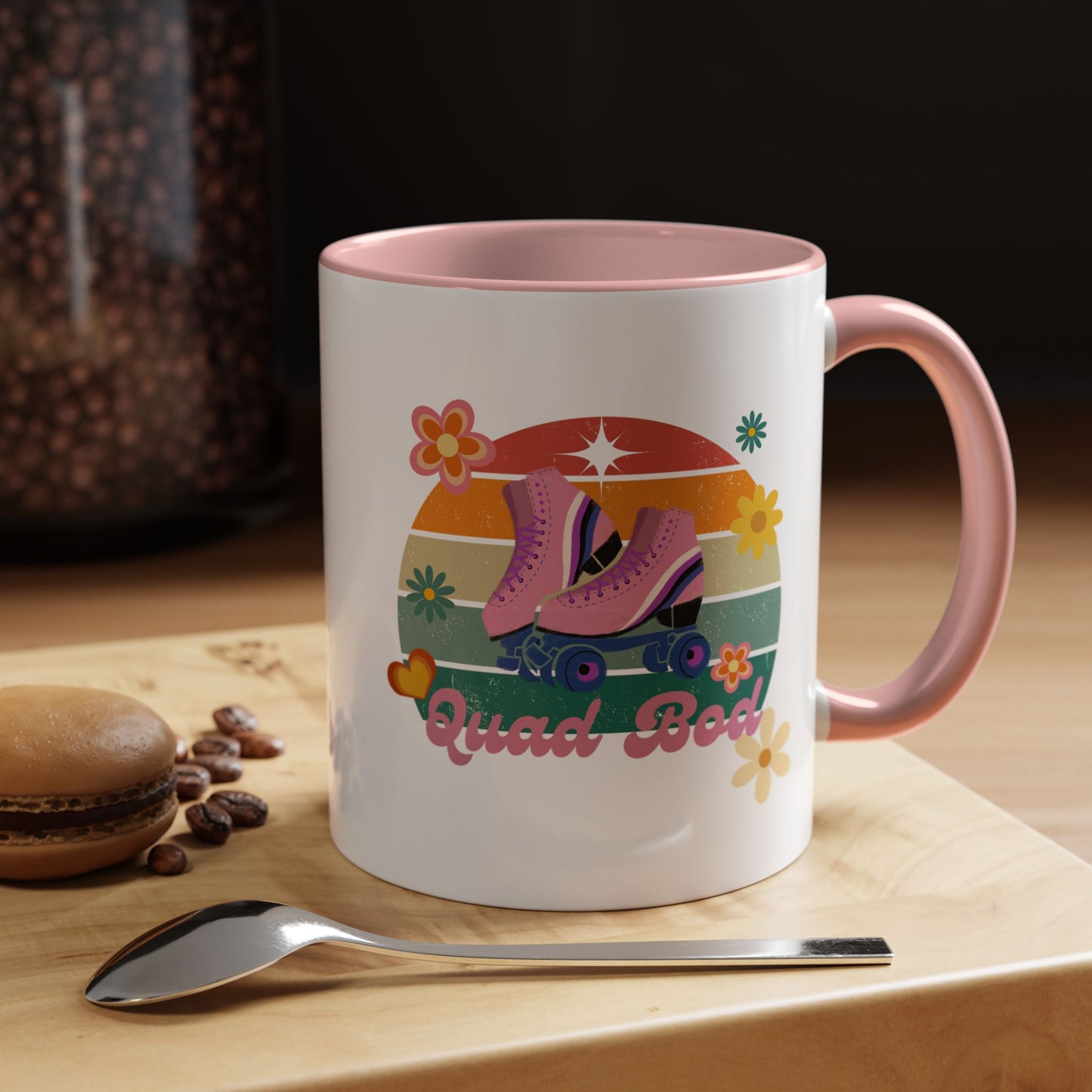 11oz/15oz Retro Vibes Roller Skate Quad Bod Coffee Mug