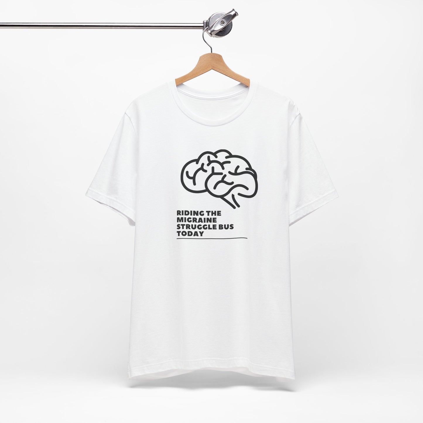 Unisex Migraine Day Invisible Illness Warrior Riding The Struggle Bus Tshirt