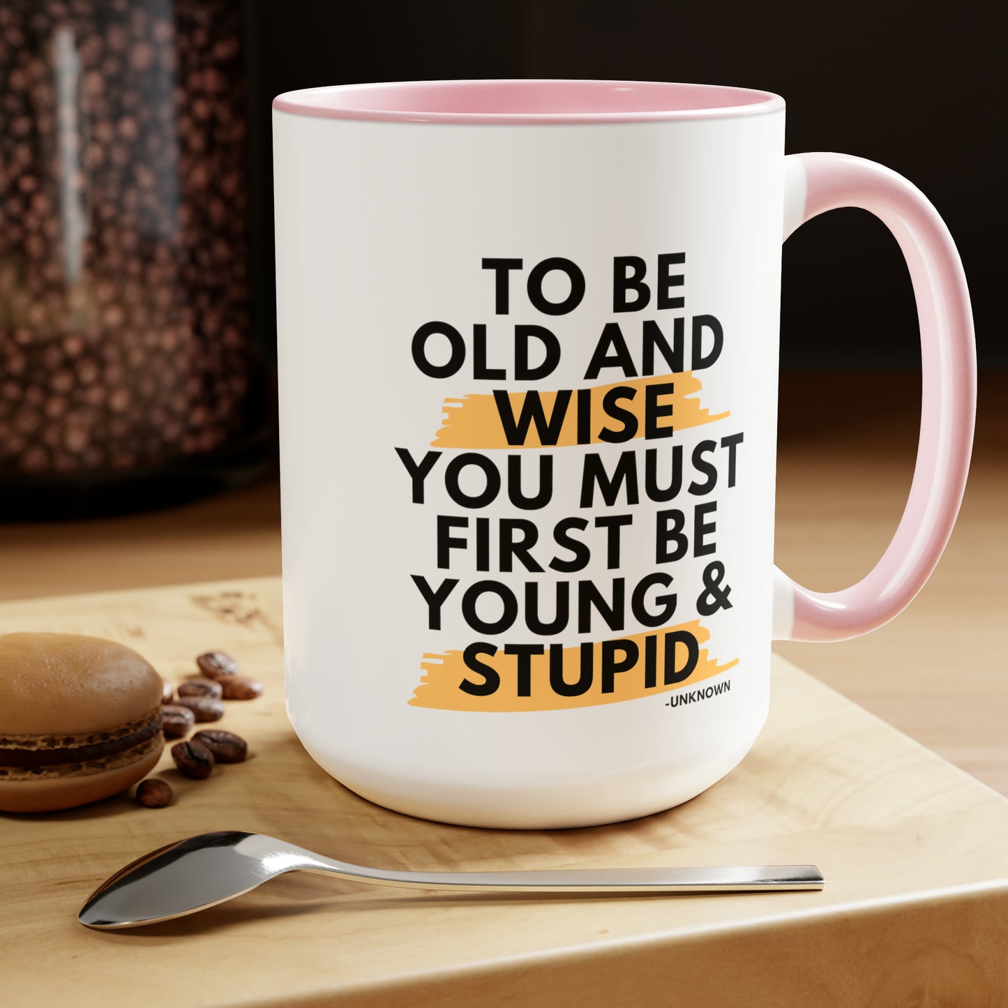 15oz Funny Old and Wise Young and Stupid Coffee Mug