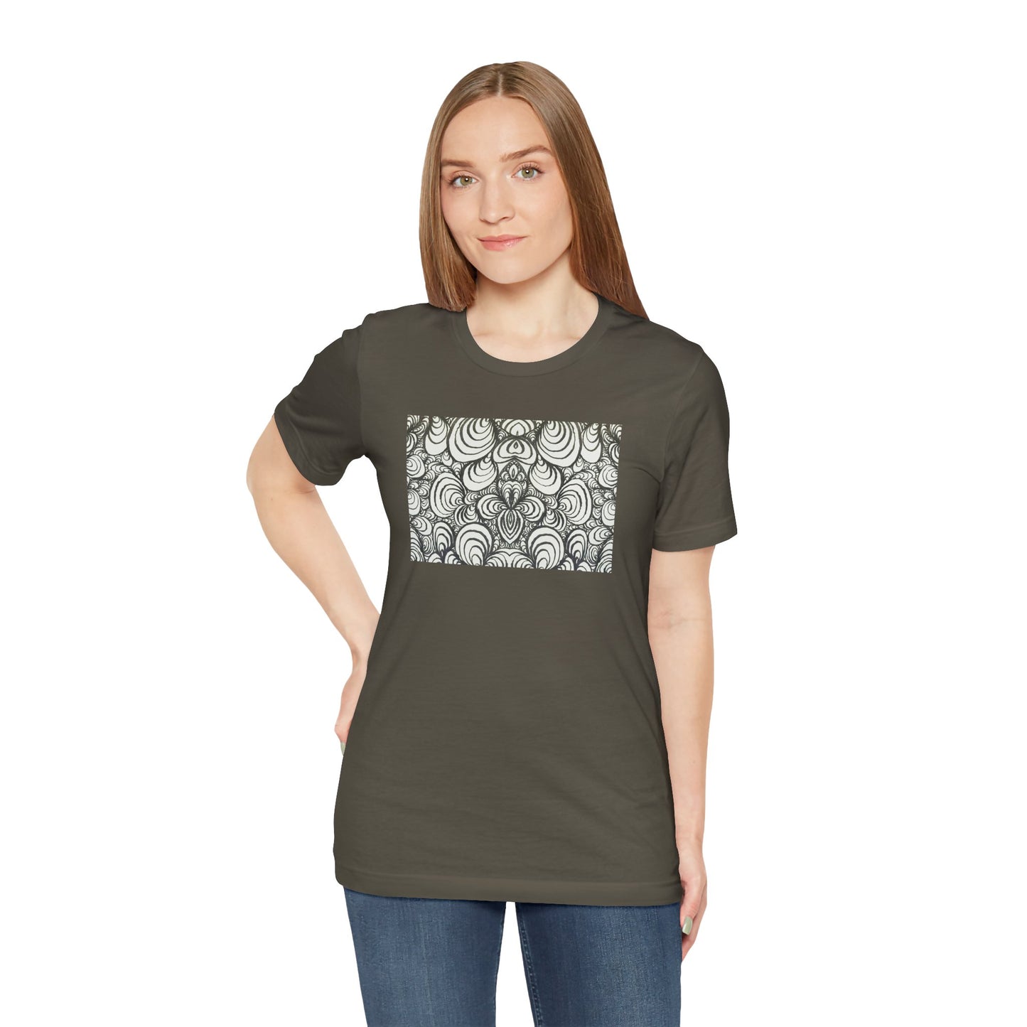 Unisex Original Line Art T-Shirt - Puzzle Panels 1