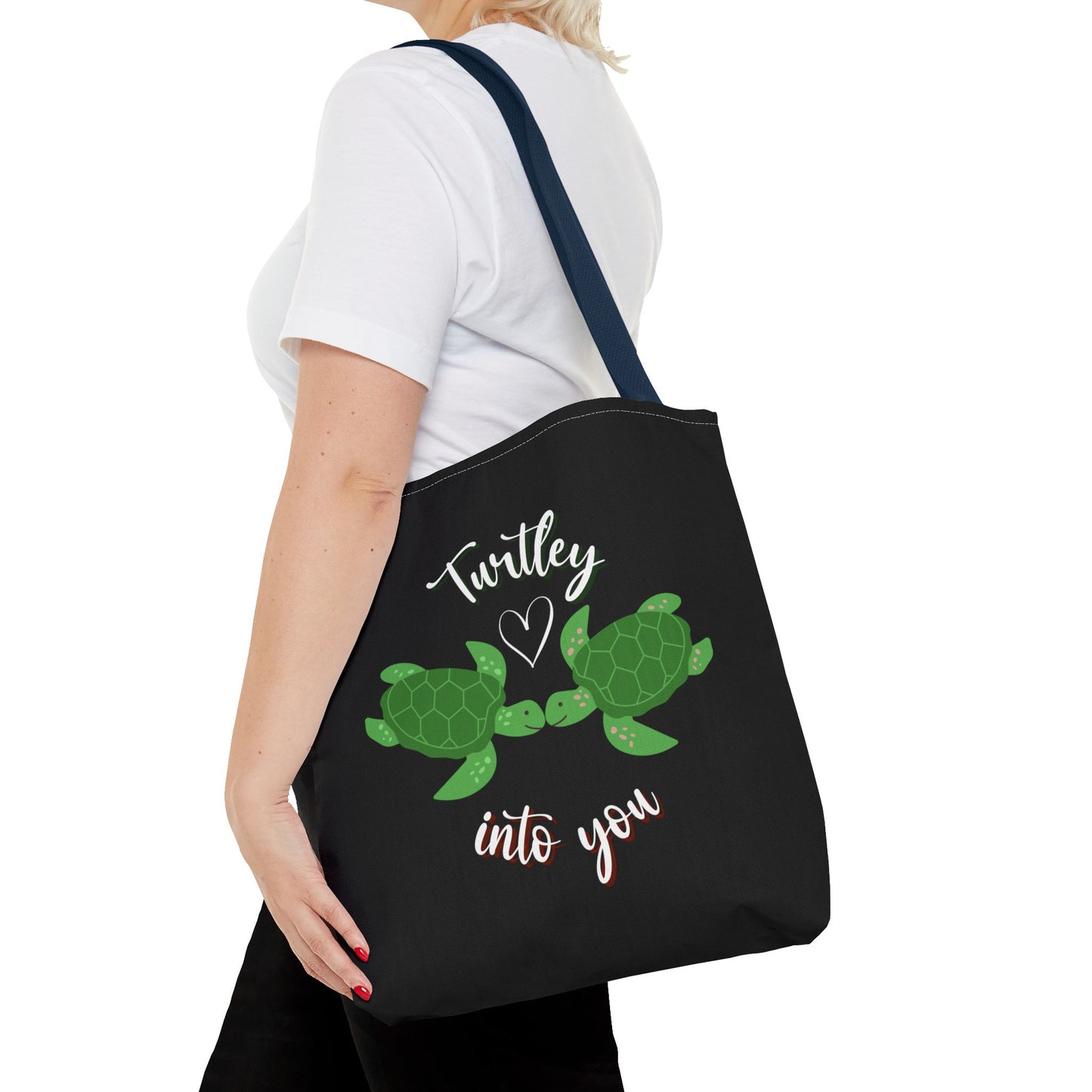 Unisex Cute Turtle Lover Turtley Into You Tote Bag