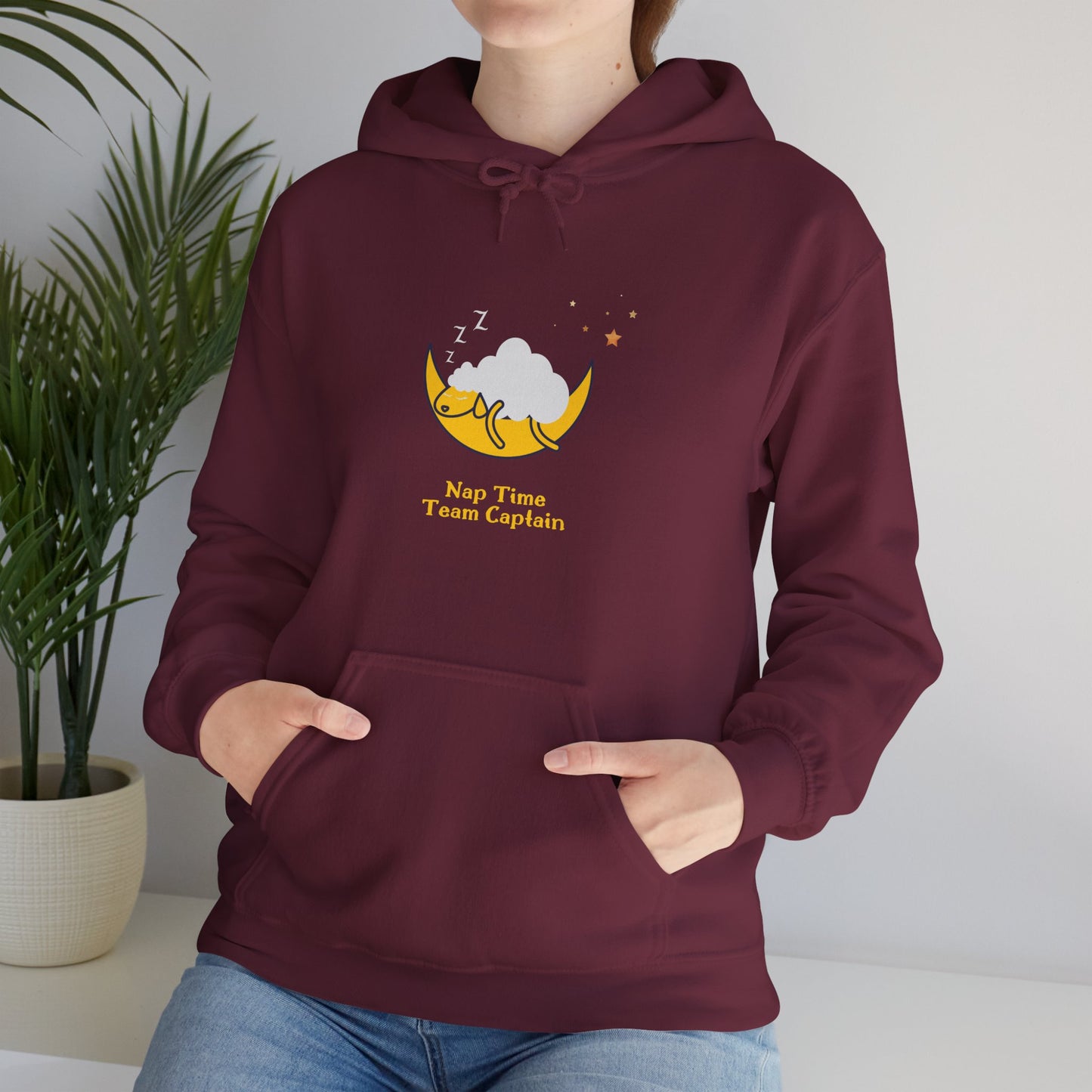 Unisex Heavy Blend™ Nap Time Team Captain Hooded Sweatshirt