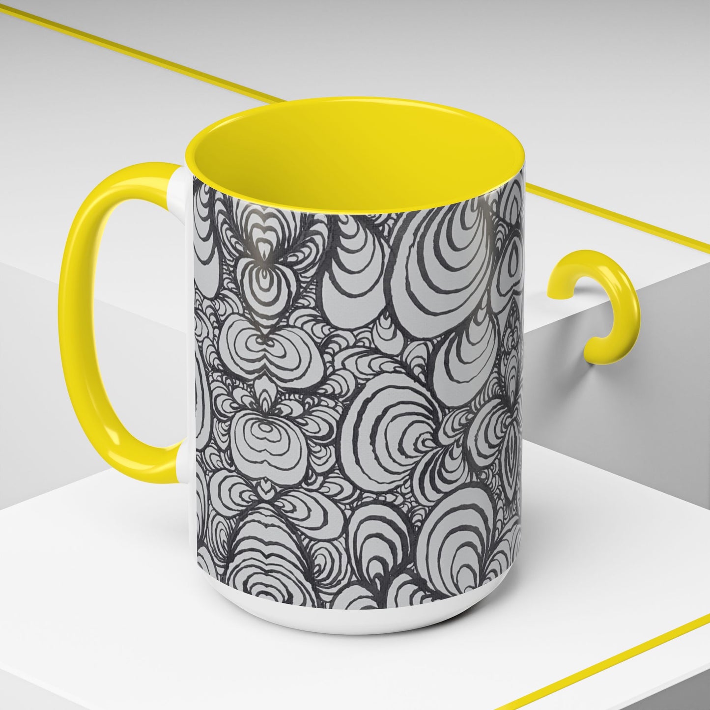 11oz/15oz Original Line Art Mug - Puzzle Panels 1