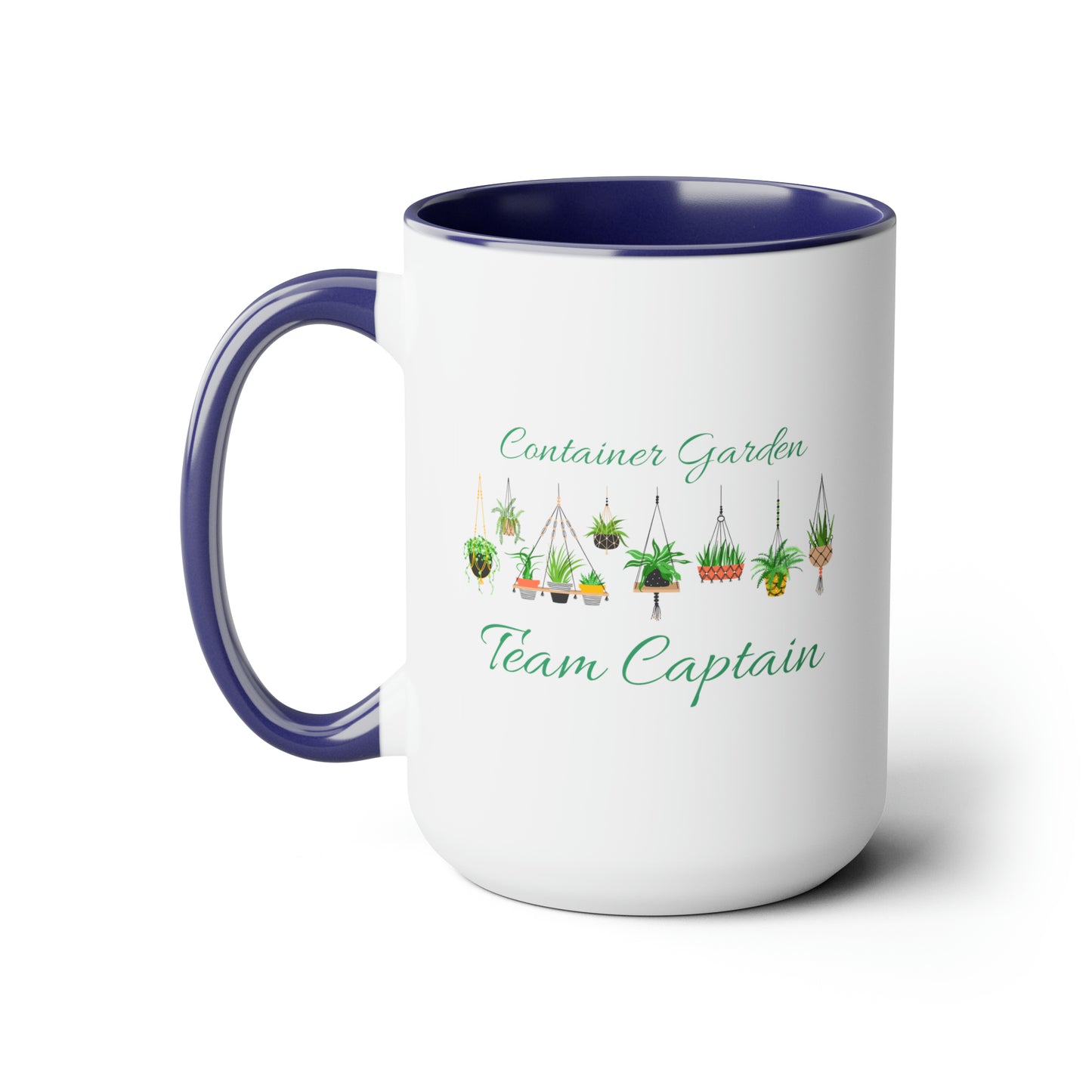 15oz Garden Themed Container Garden Team Captain Gardening Plant Parent Coffee Mug