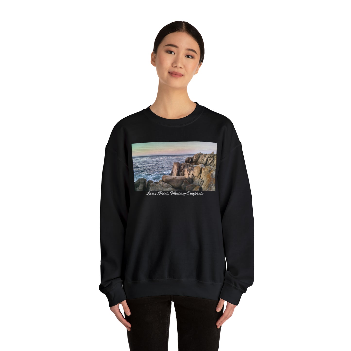 Unisex Landscape Sweatshirt Lovers Point, San Francisco Bay Area, Monterey, Monterey California, California