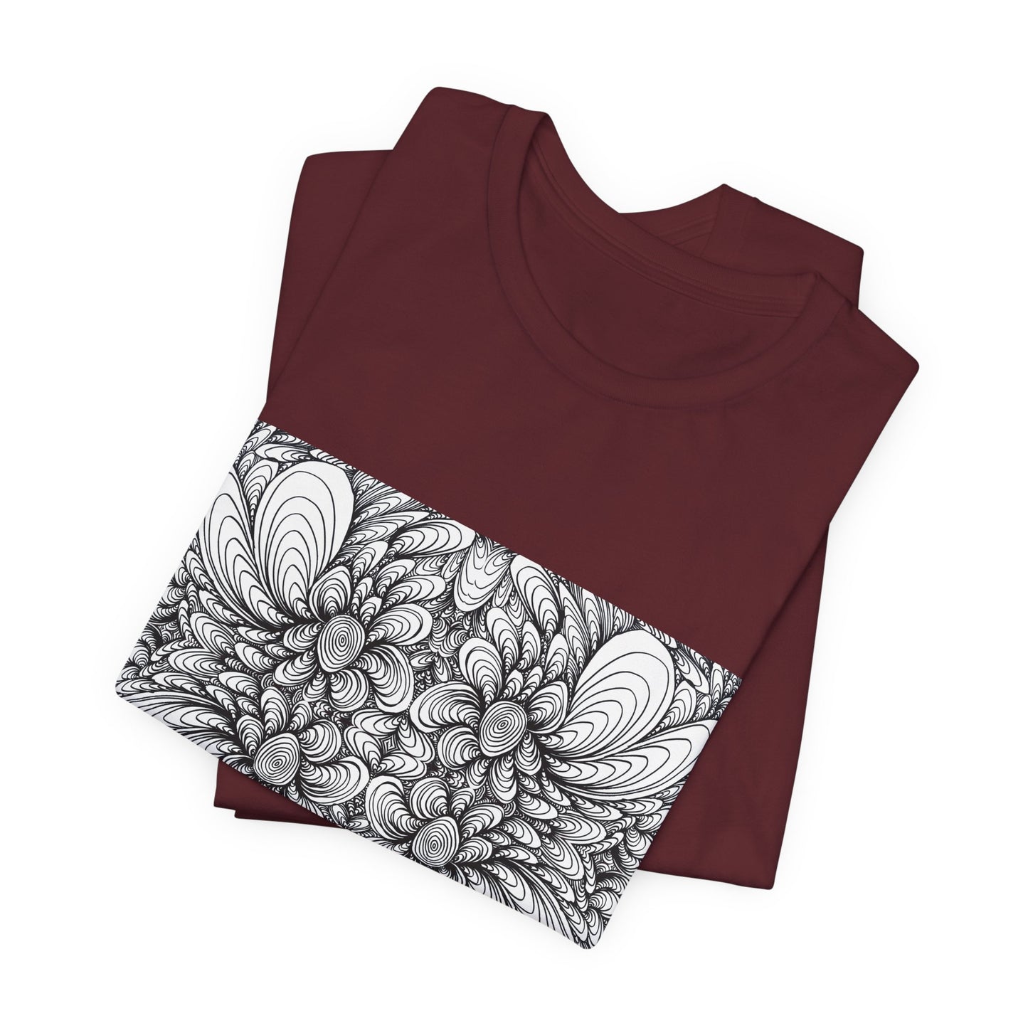 Unisex Original Line Art T-Shirt -Blooms