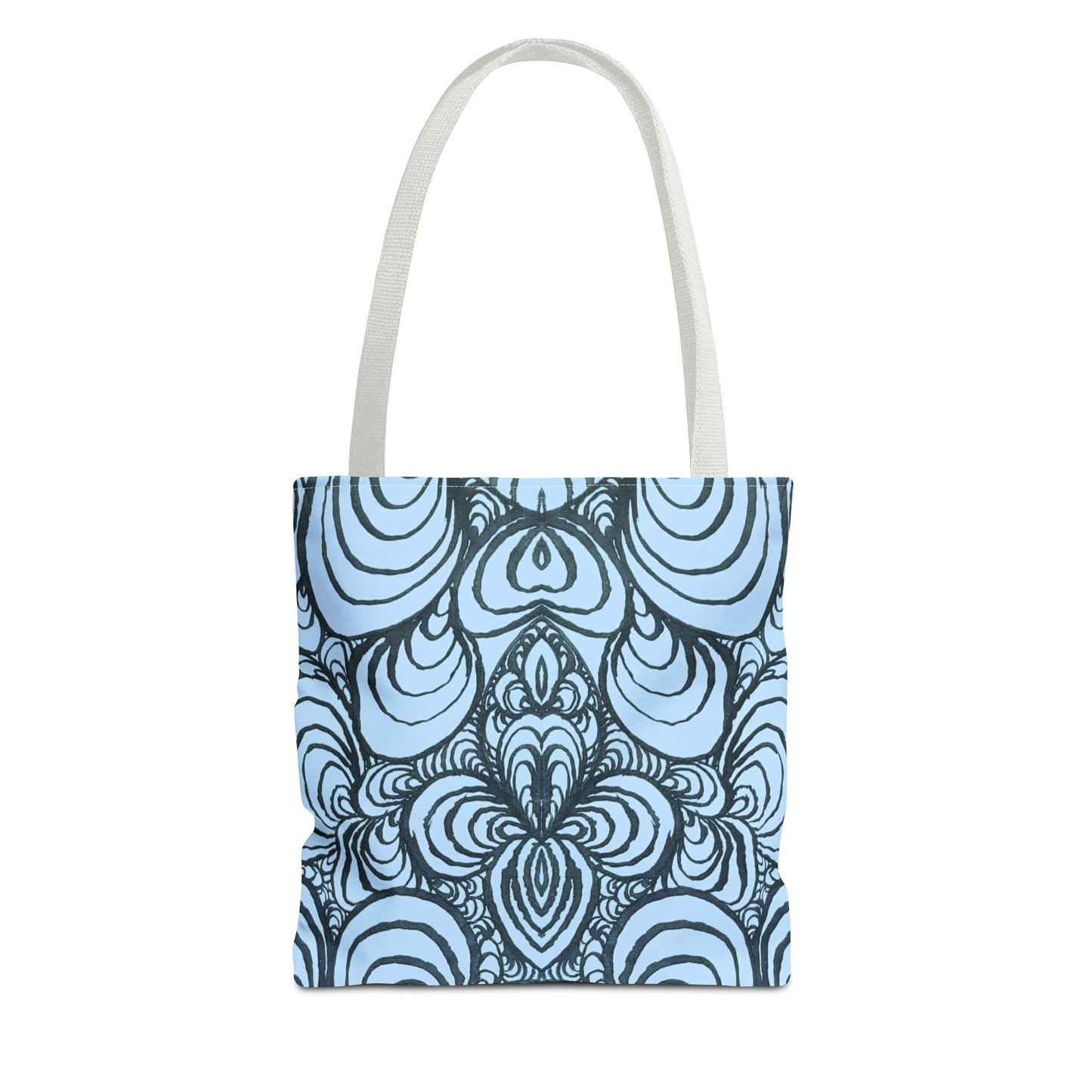 Unisex Original Line Art - All Over Print Tote Bag - Puzzle Panels 1 Color Pop Polar