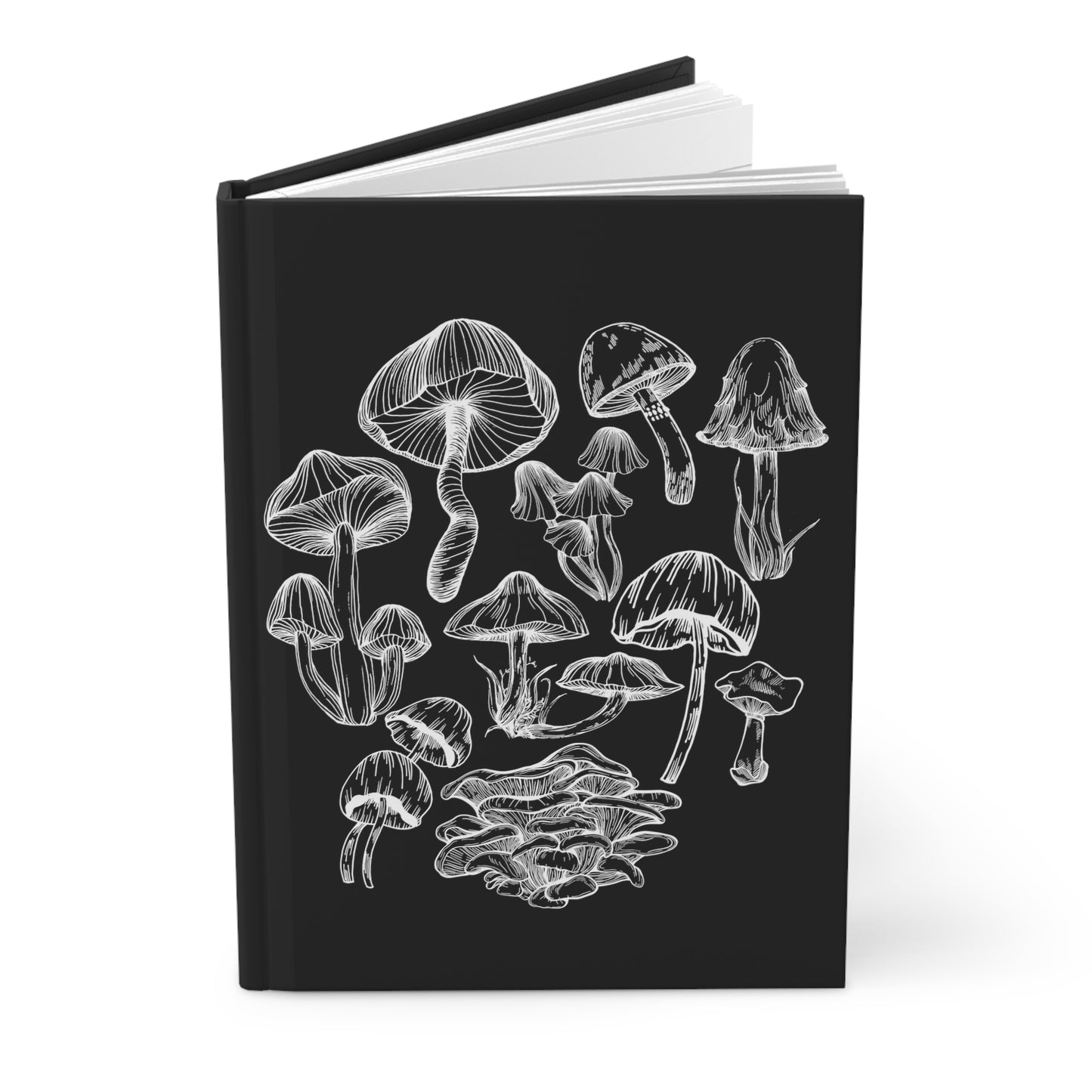 Hardcover Journal Mushroom Lover Fungi Print Toadstool Hardcover Journal