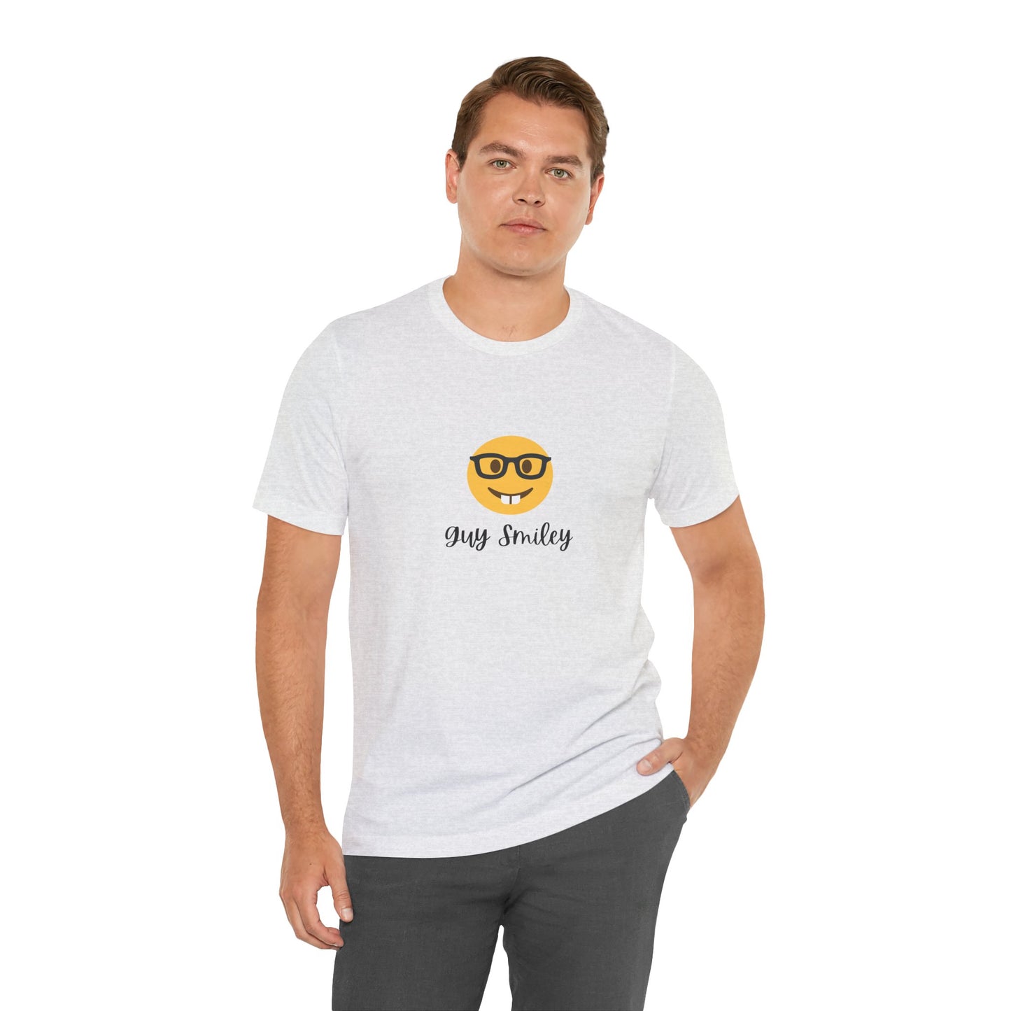 Unisex Jersey Short Sleeve Guy Smiley T-Shirt
