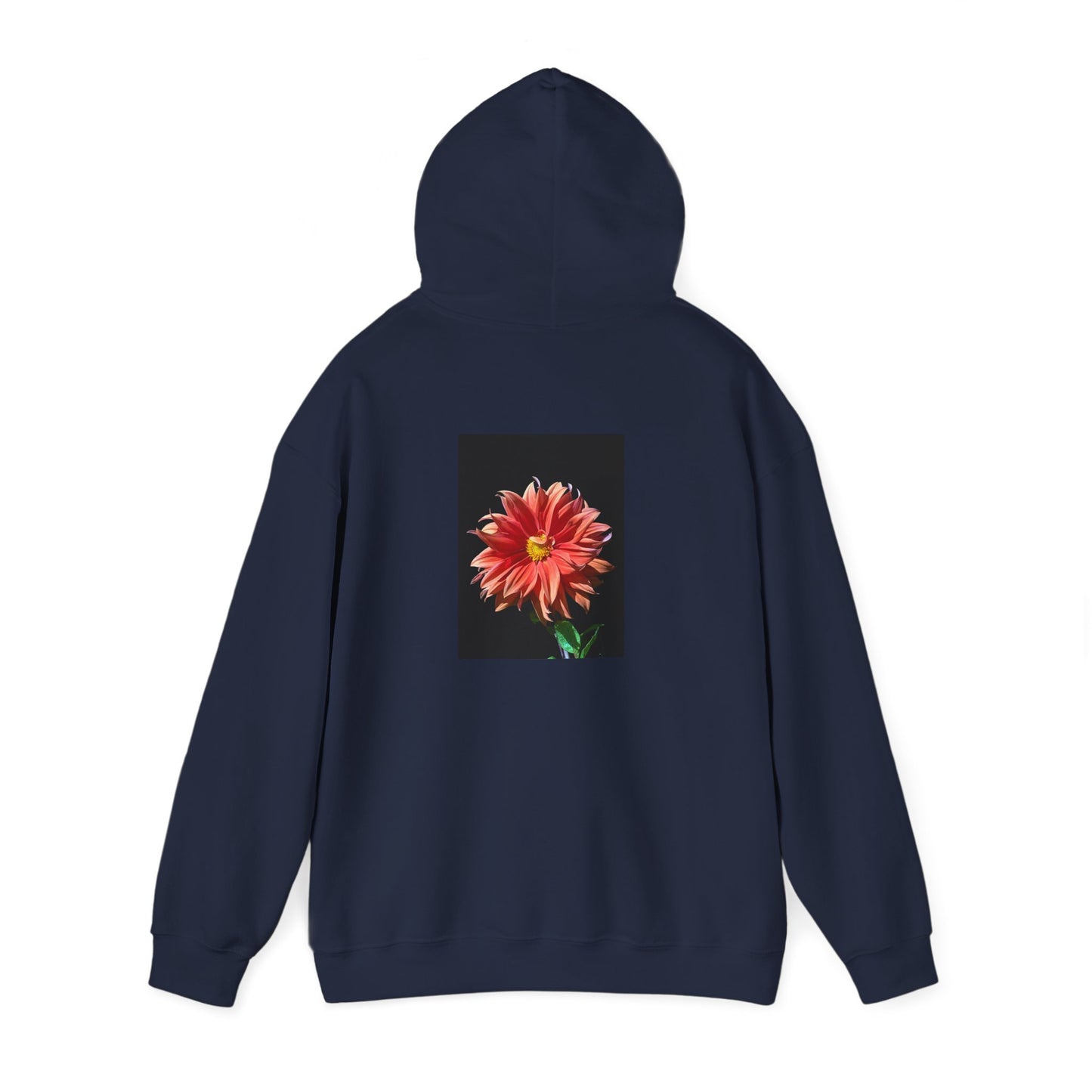 Unisex Heavy Blend™  Dahlia Flower Hooded Sweatshirt