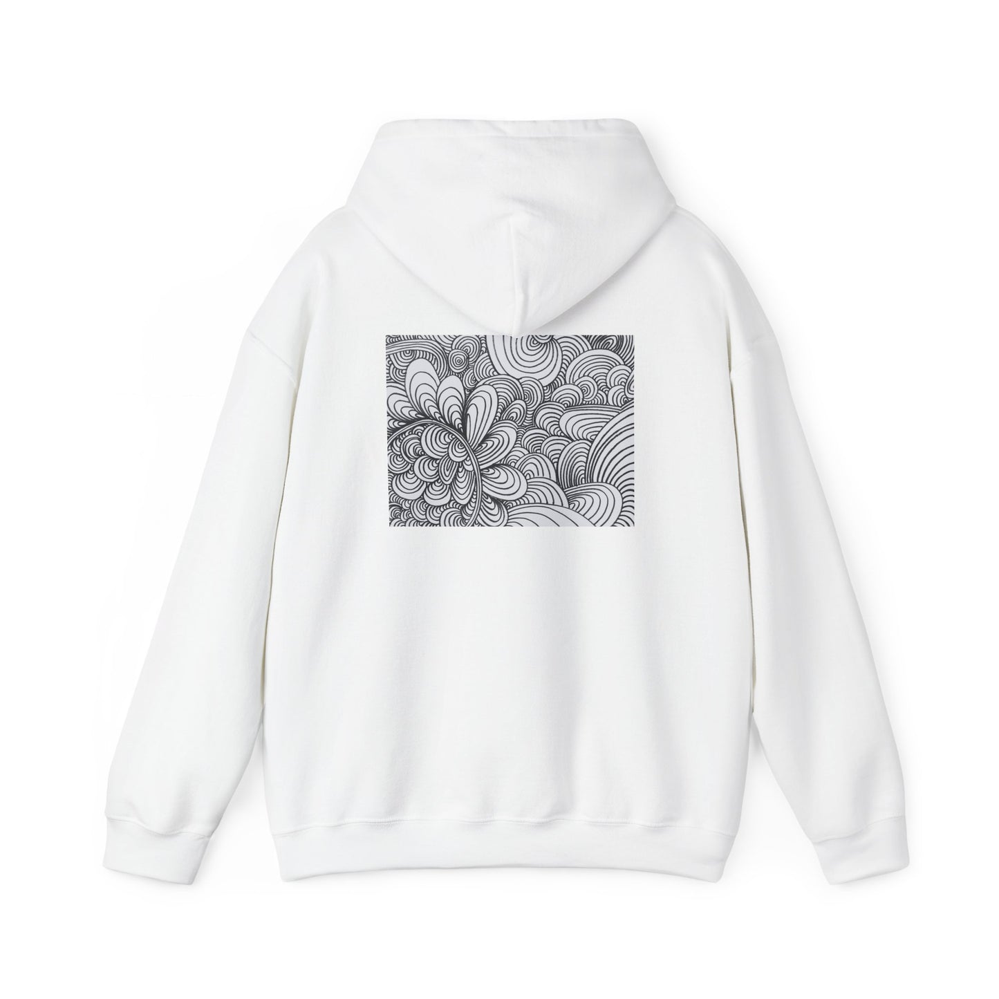 Unisex Heavy Blend™ Original Art Hooded Sweatshirt - Apricots Noir Mirage