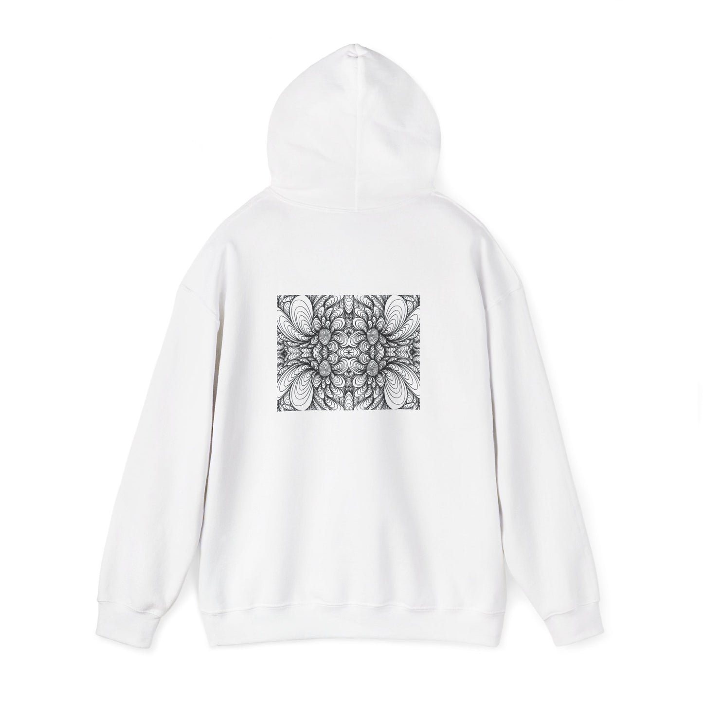Unisex Heavy Blend™ Original Minimalist Healing Line Art Hooded Sweatshirt - Blooms