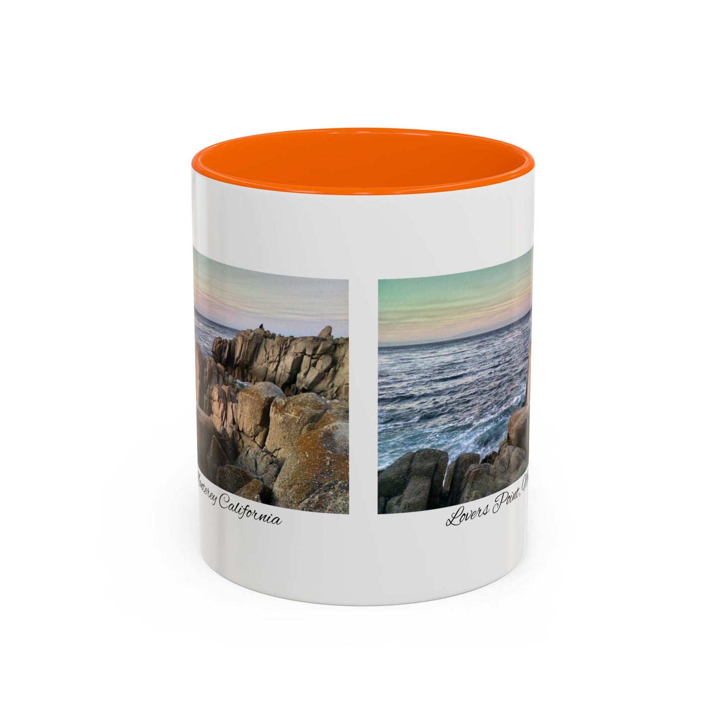 11oz/15oz Ocean View Travelers Coffee Mug Lovers Point, Monterey California San Francisco Bay Area Keepsake