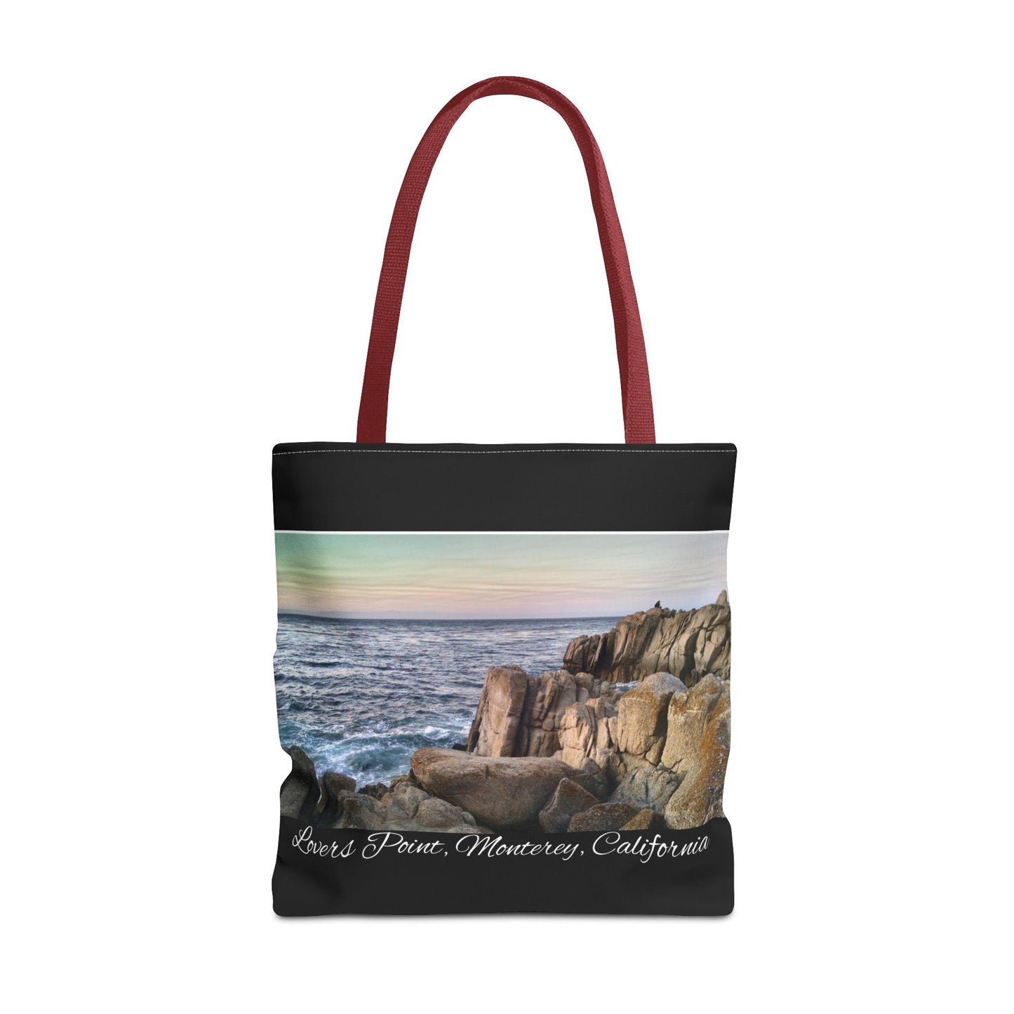 Unisex Travel Tote Bag Monterey California Scenic View Lovers Point Bay Area Keepsake Tote Bag Ocean View Nature Inspired Travel Gift Idea