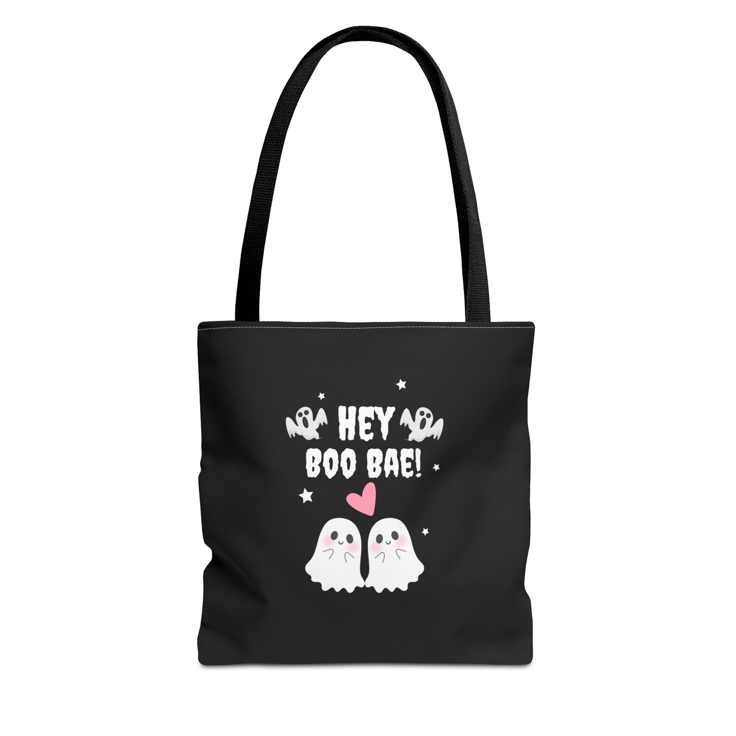 Cute Ghost Couple Boo Bae Halloween Fall Spooky Season Trick or Treating Candy Bag Reusable Halloween Lunch Bag