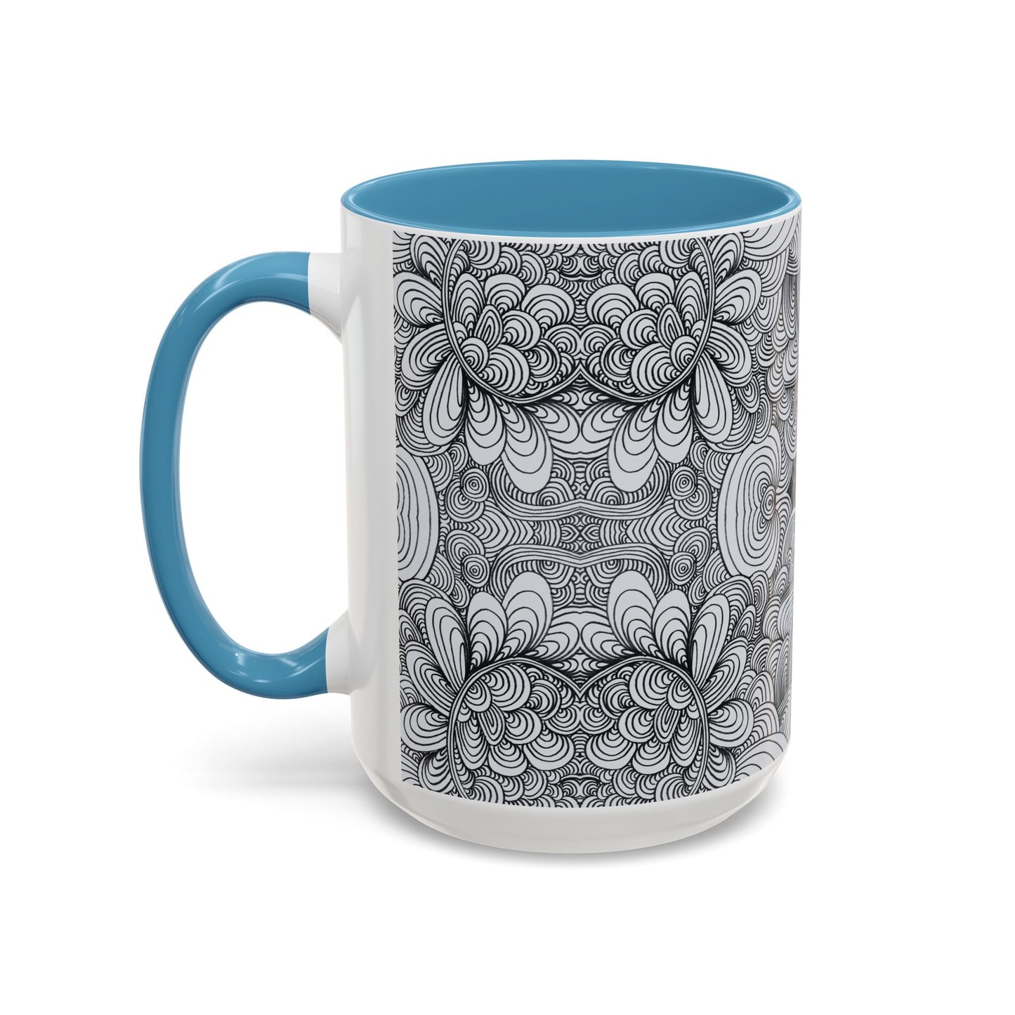 11oz/15oz Original Line Art Coffee Mug - Apricots Noir Mirage