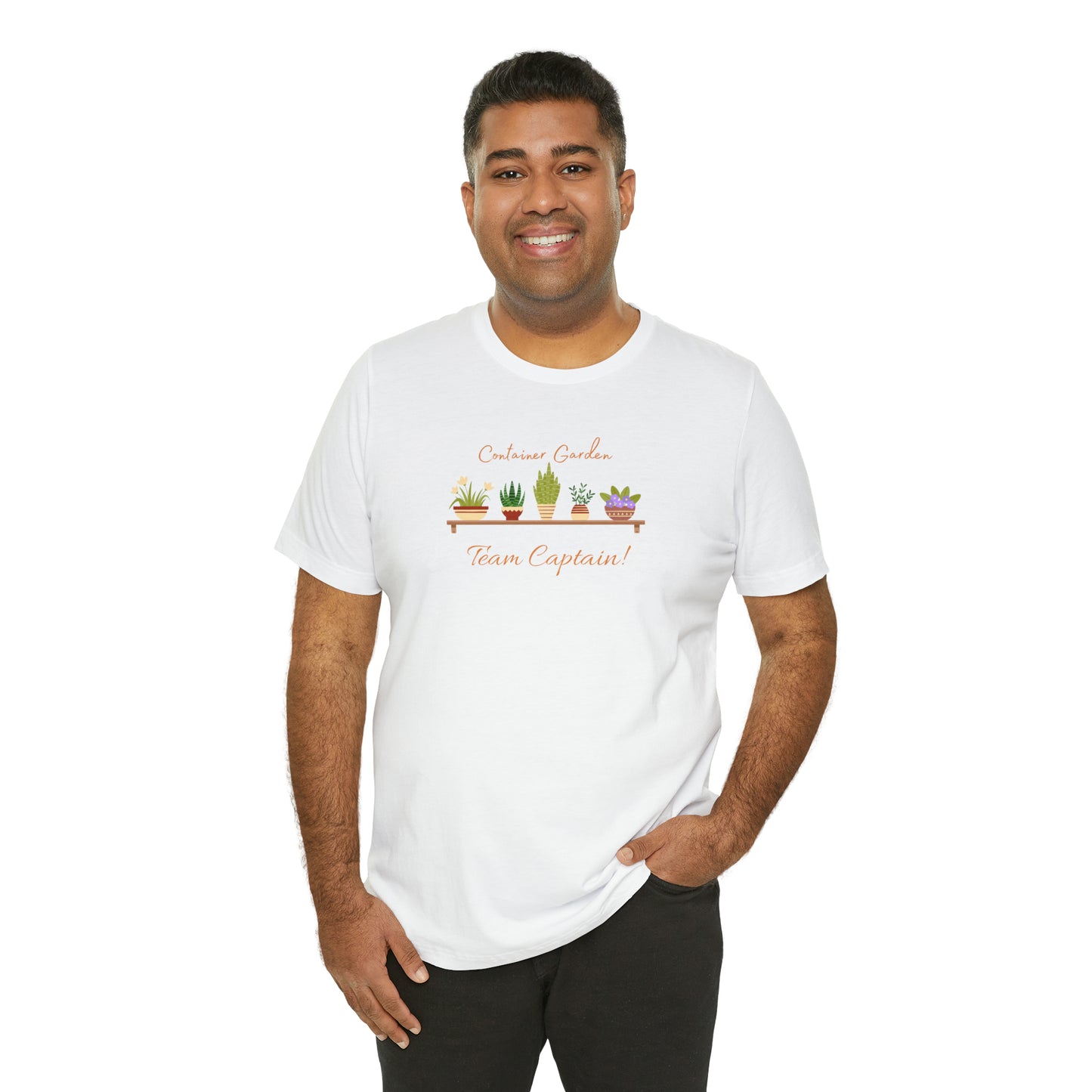 Unisex Garden Themed Container Garden Team Captain Gardening T-Shirt