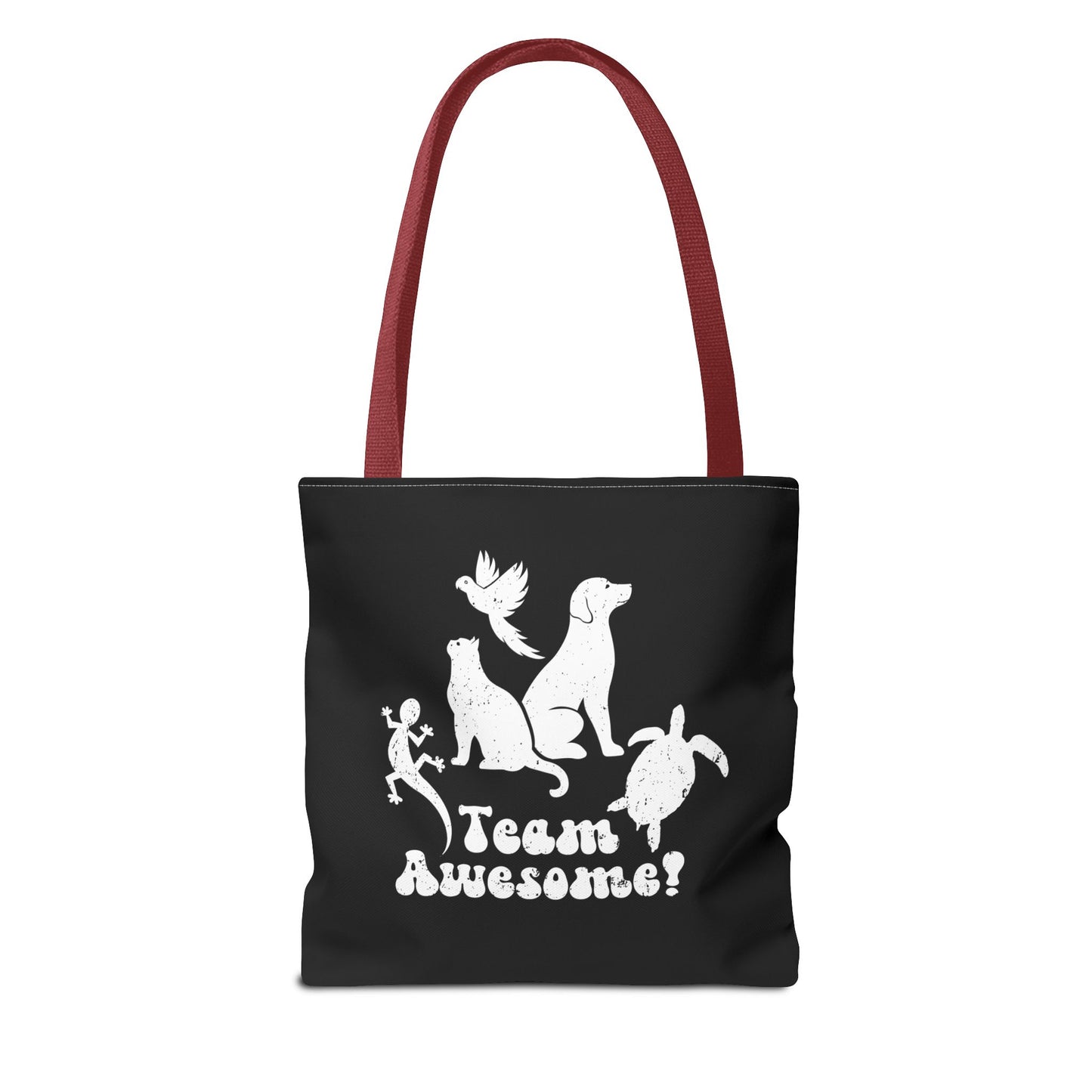 Unisex Animal Lover Lizard Cat Bird Dog Turtle Team Awesome Tote Bag