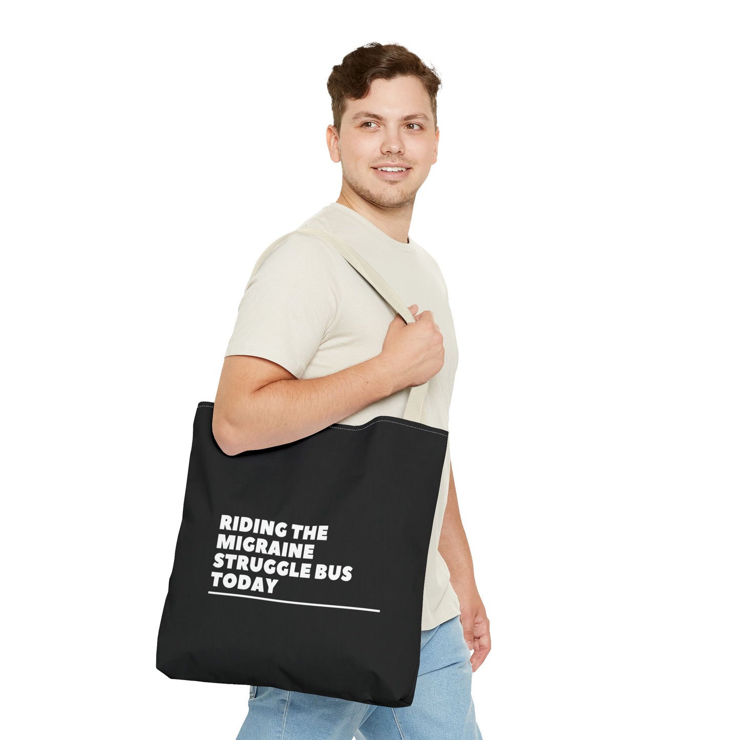 Unisex Migraine Day Invisible Illness Warrior Tote Bag