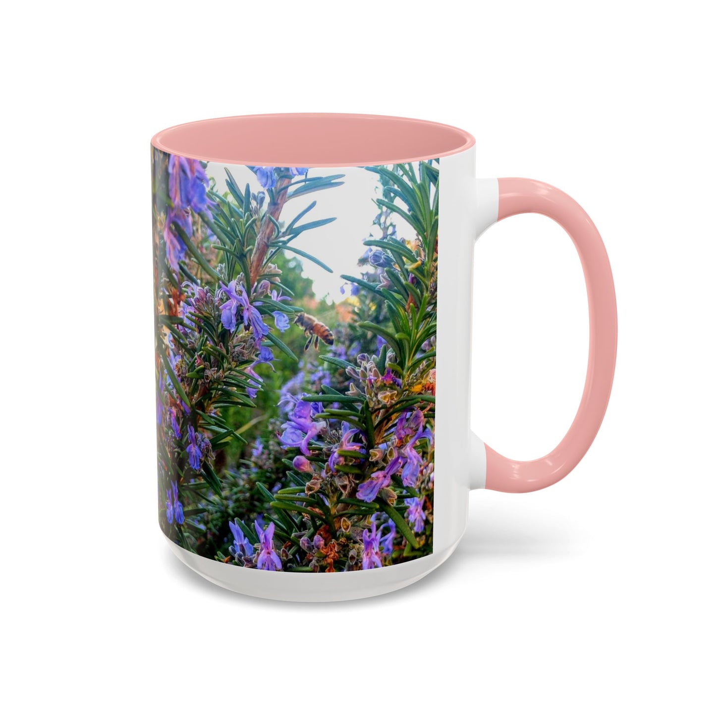 11oz/15oz Garden Themed Rosemary and Bee Pollinator Coffee Mug
