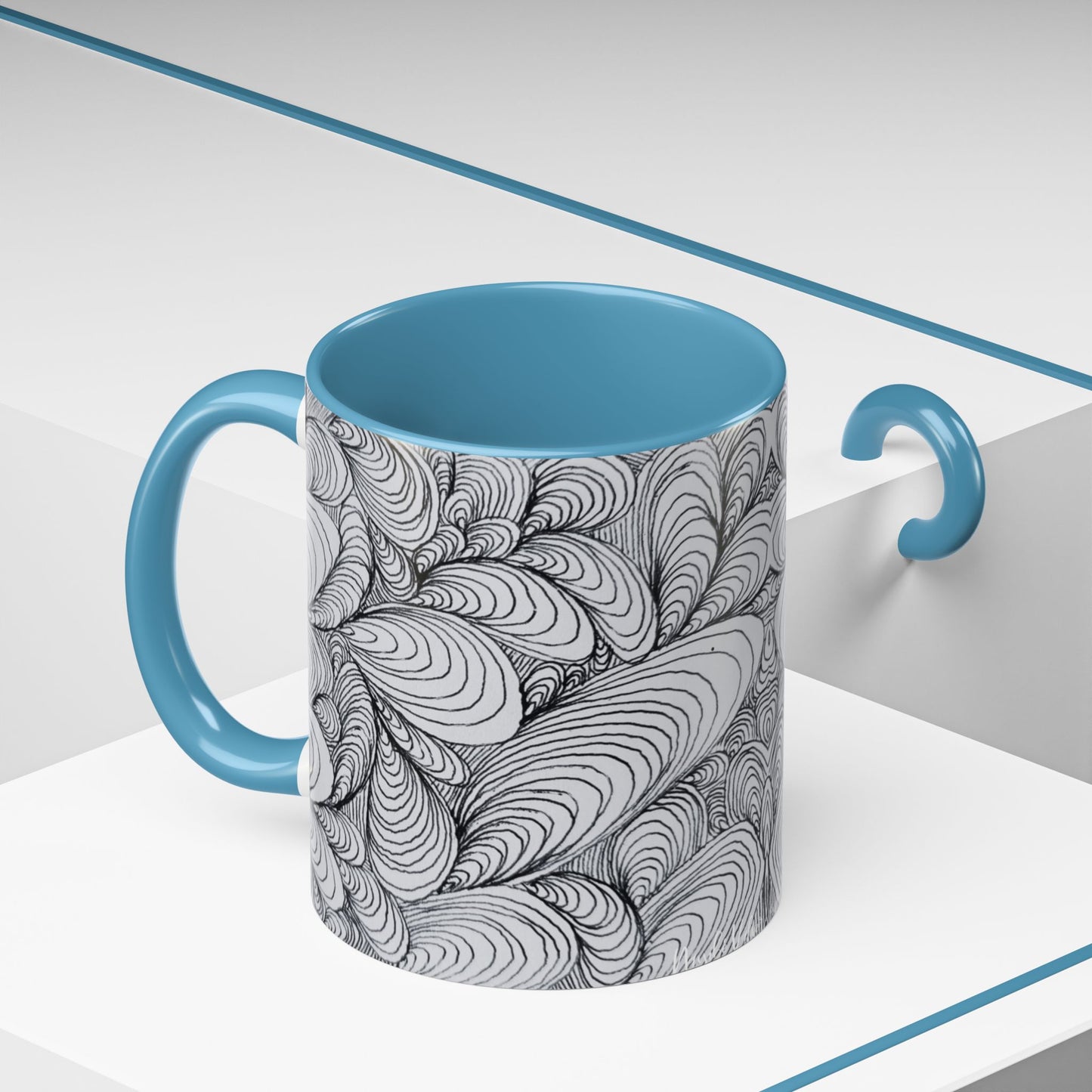 11oz/15oz Original Rough Line Art Coffee Mug