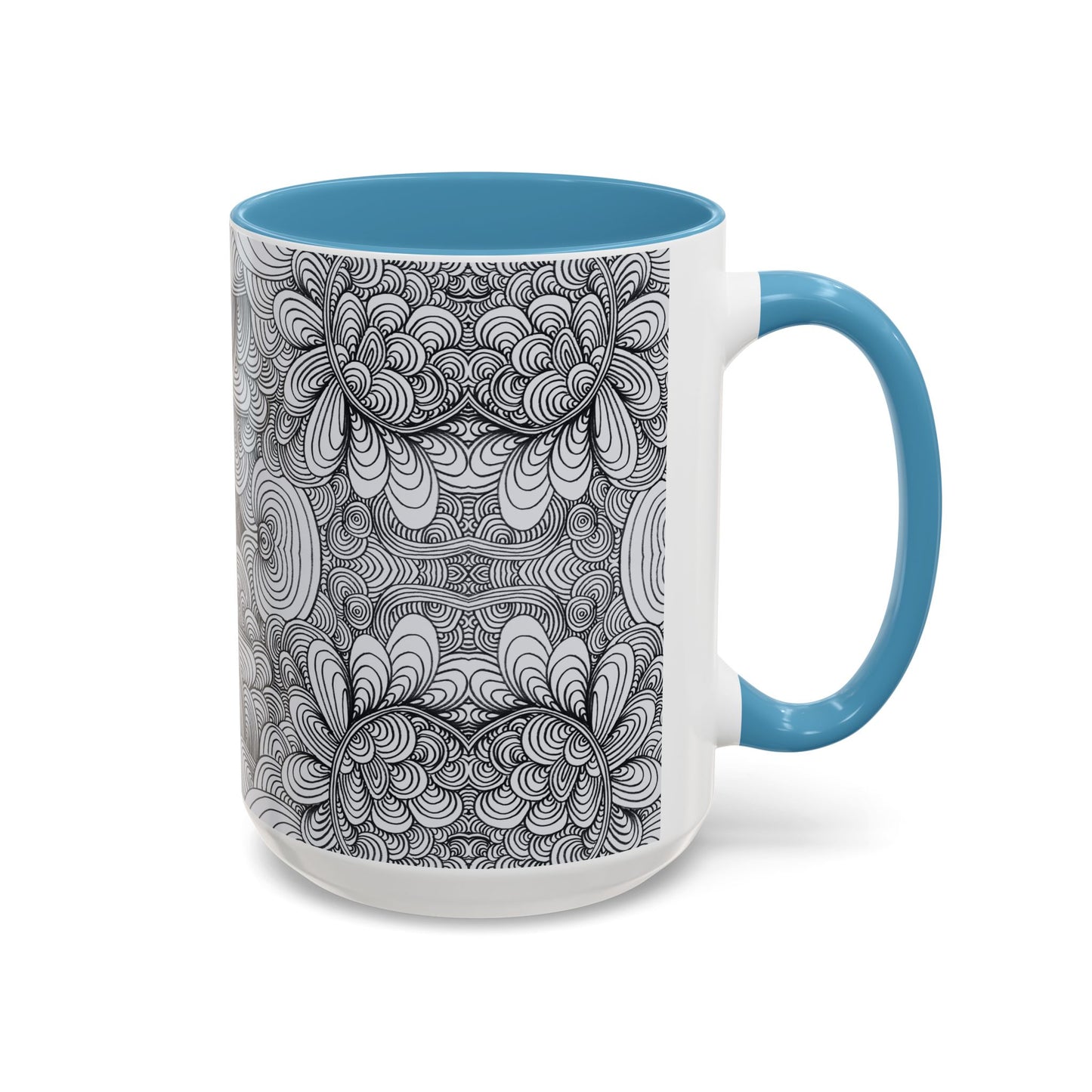 11oz/15oz Original Line Art Coffee Mug - Apricots Noir Mirage