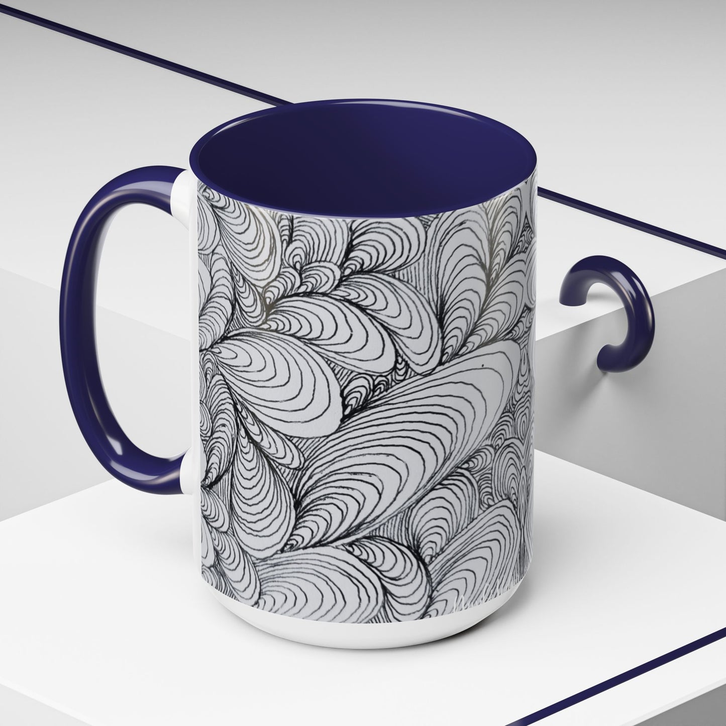11oz/15oz Original Rough Line Art Coffee Mug