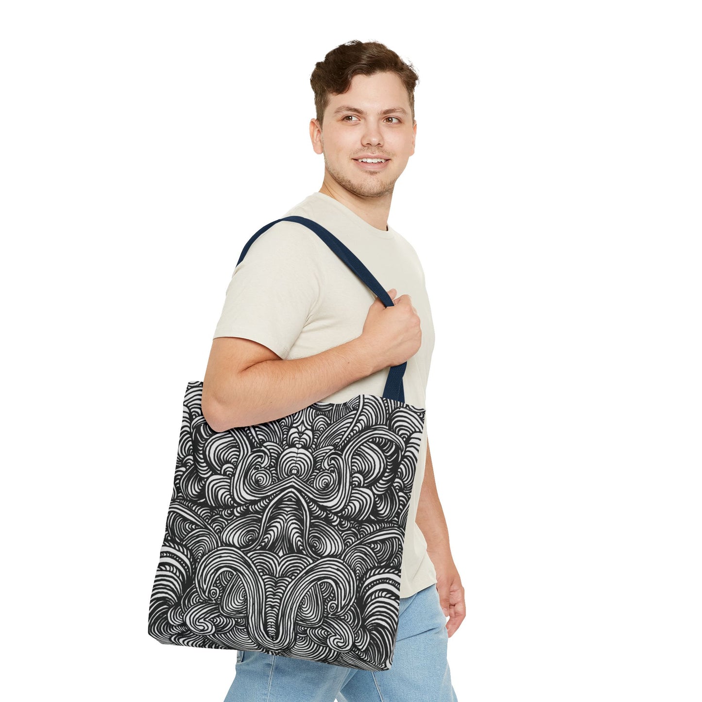 Unisex Original Line Art All Over Print Tote Bag - Mirage