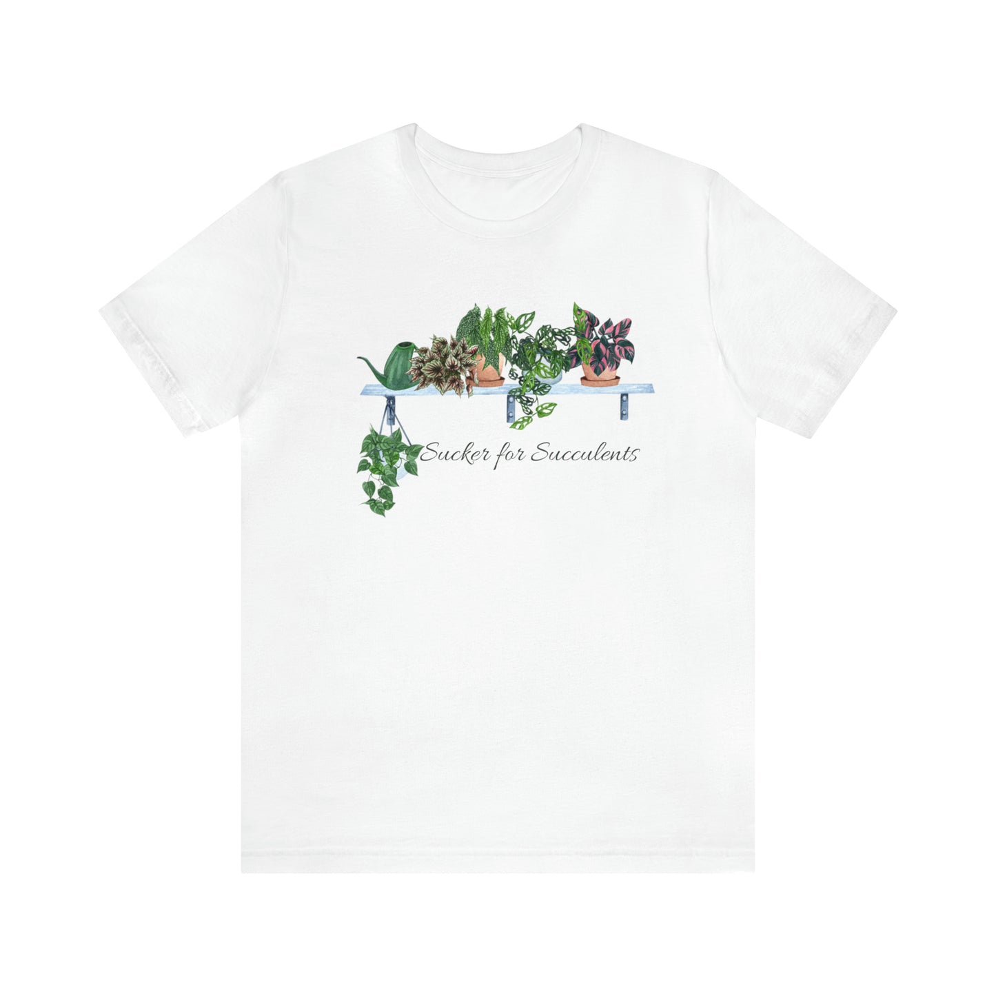 Unisex Gardening Themed T-Shirt Sucker for Succulents