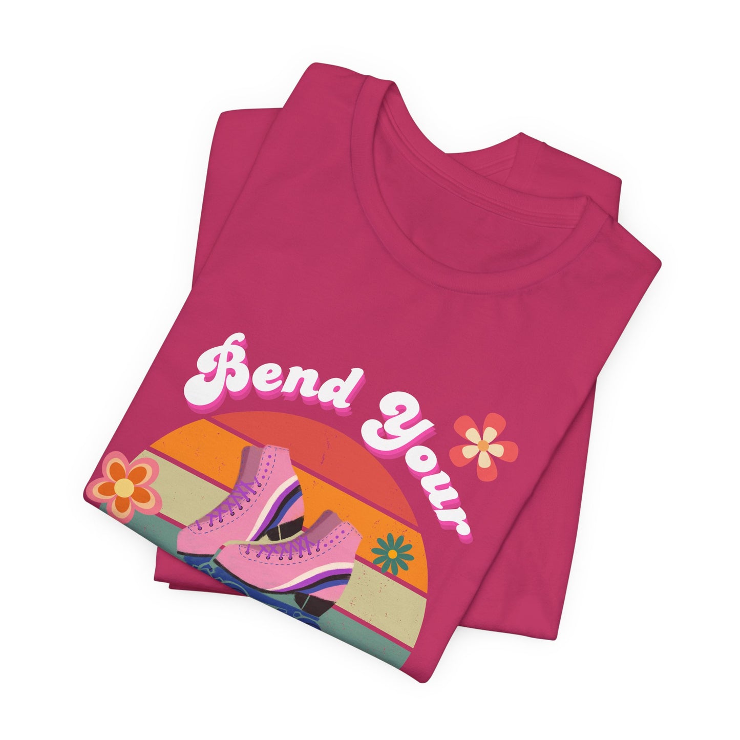 Unisex Retro Vibes Bend Your Knees Skater T-Shirt