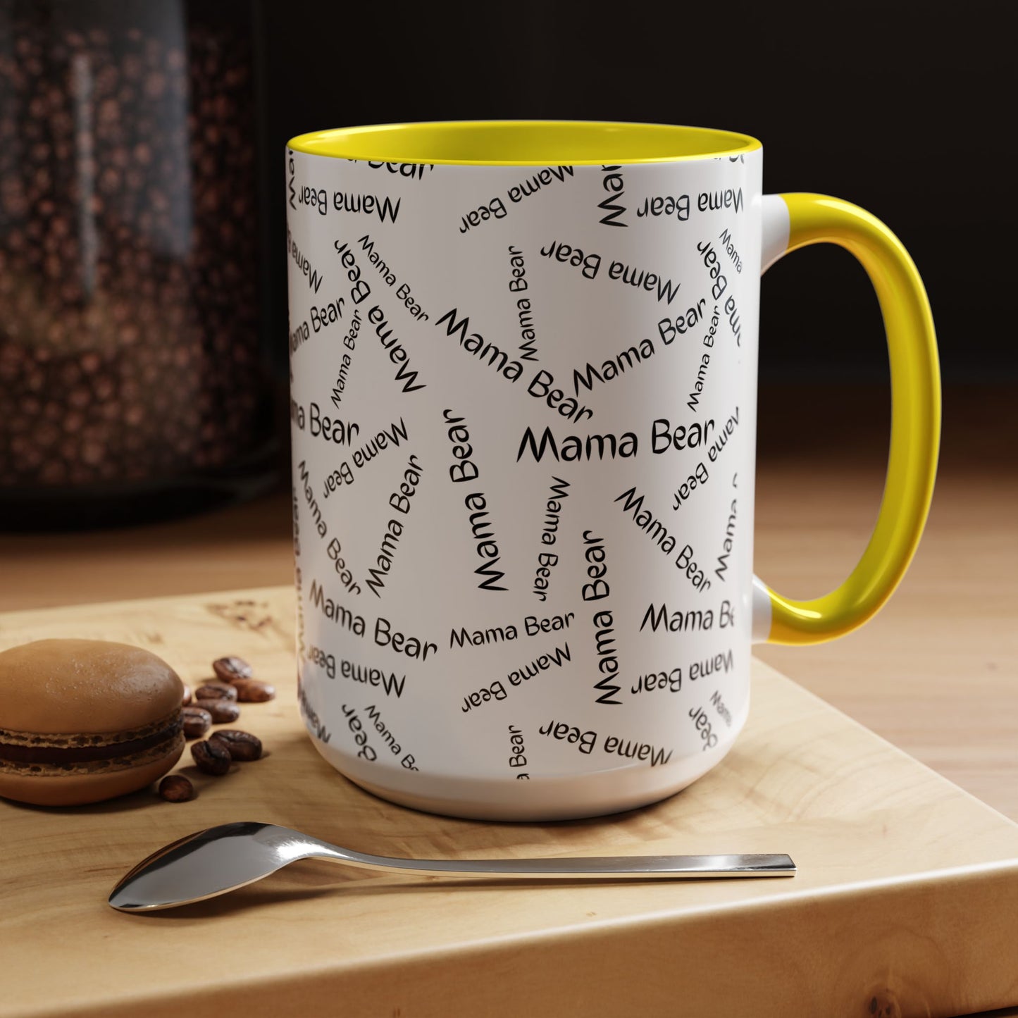 11oz /15oz Mama Bear Word Scramble Coffee Mug