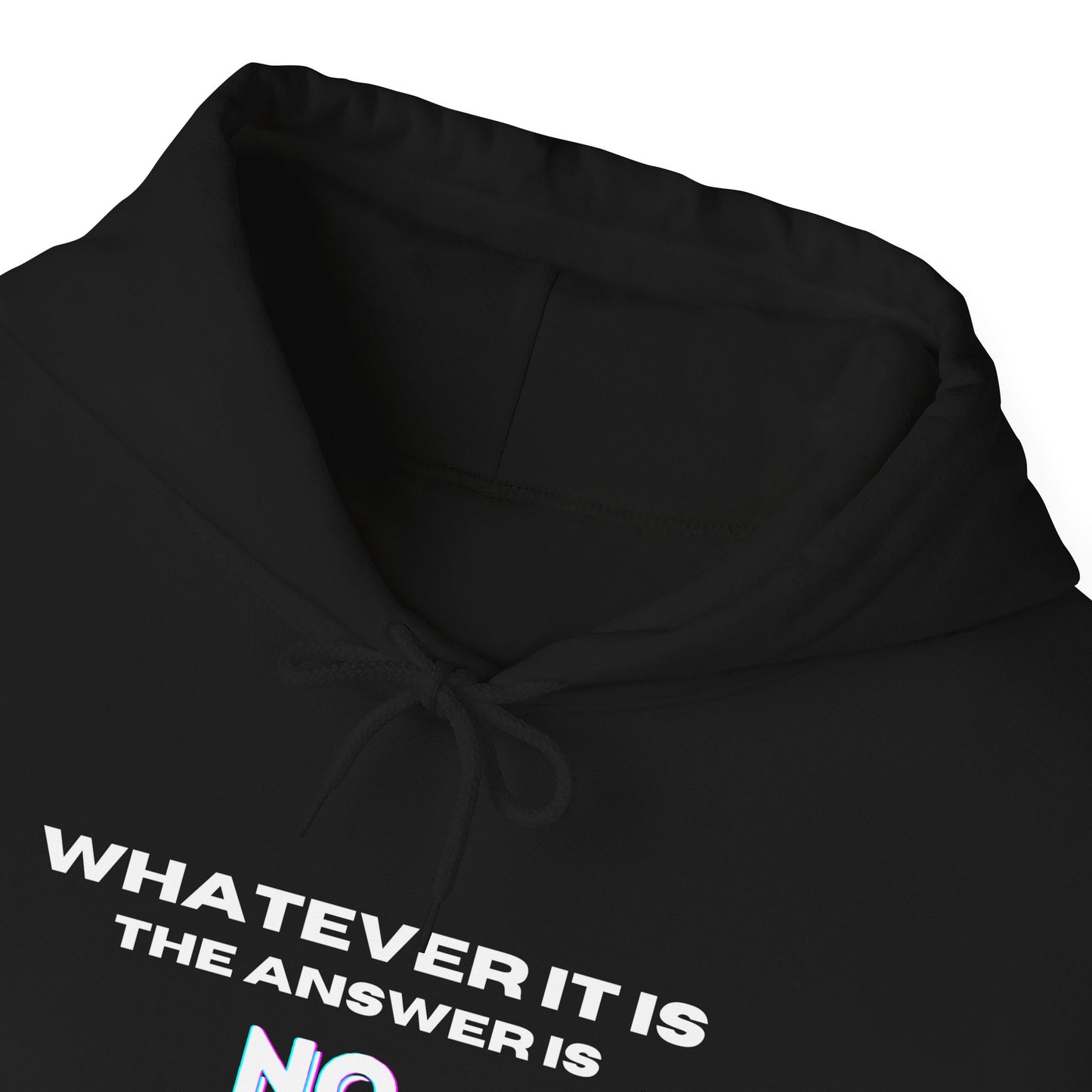Self Love Motivational Mental Heath Awareness SAY NO Hooded Sweatshirt