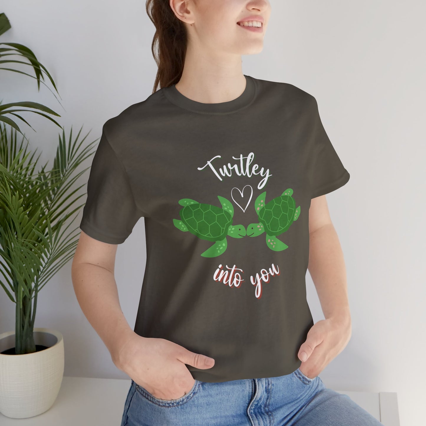 Unisex Cute Turtle Lover Turtley Into You T-Shirt