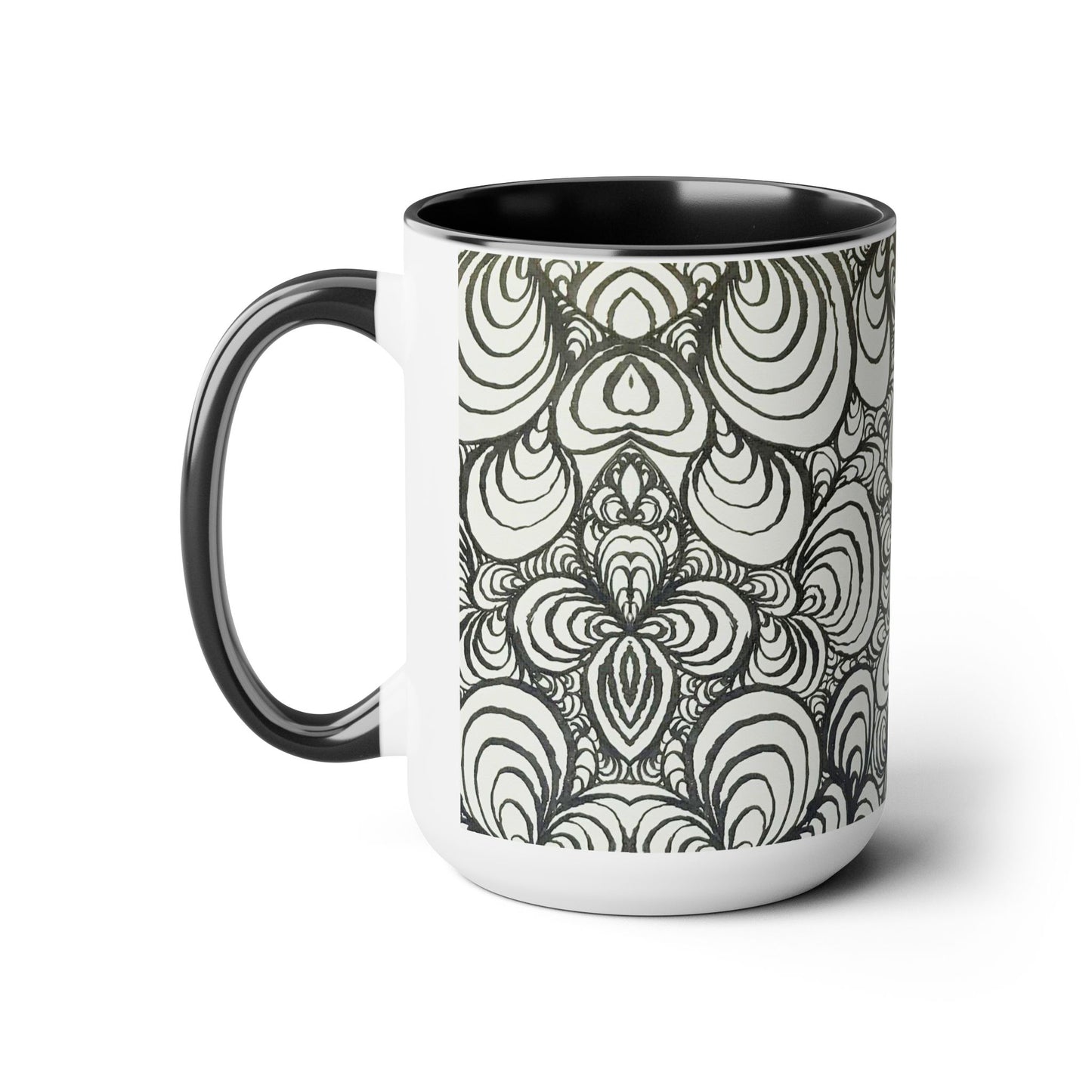 15oz Original Line Art Mug - Puzzle Panels 1