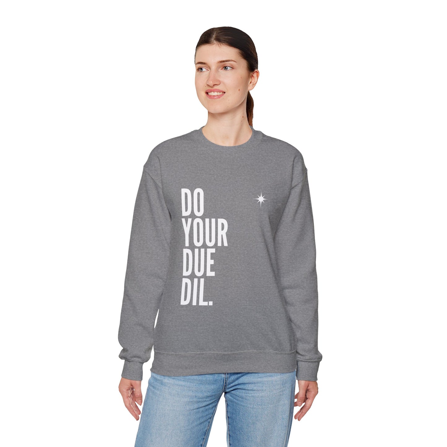 Unisex Heavy Blend Crewneck Due Your Due Diligence Sweatshirt
