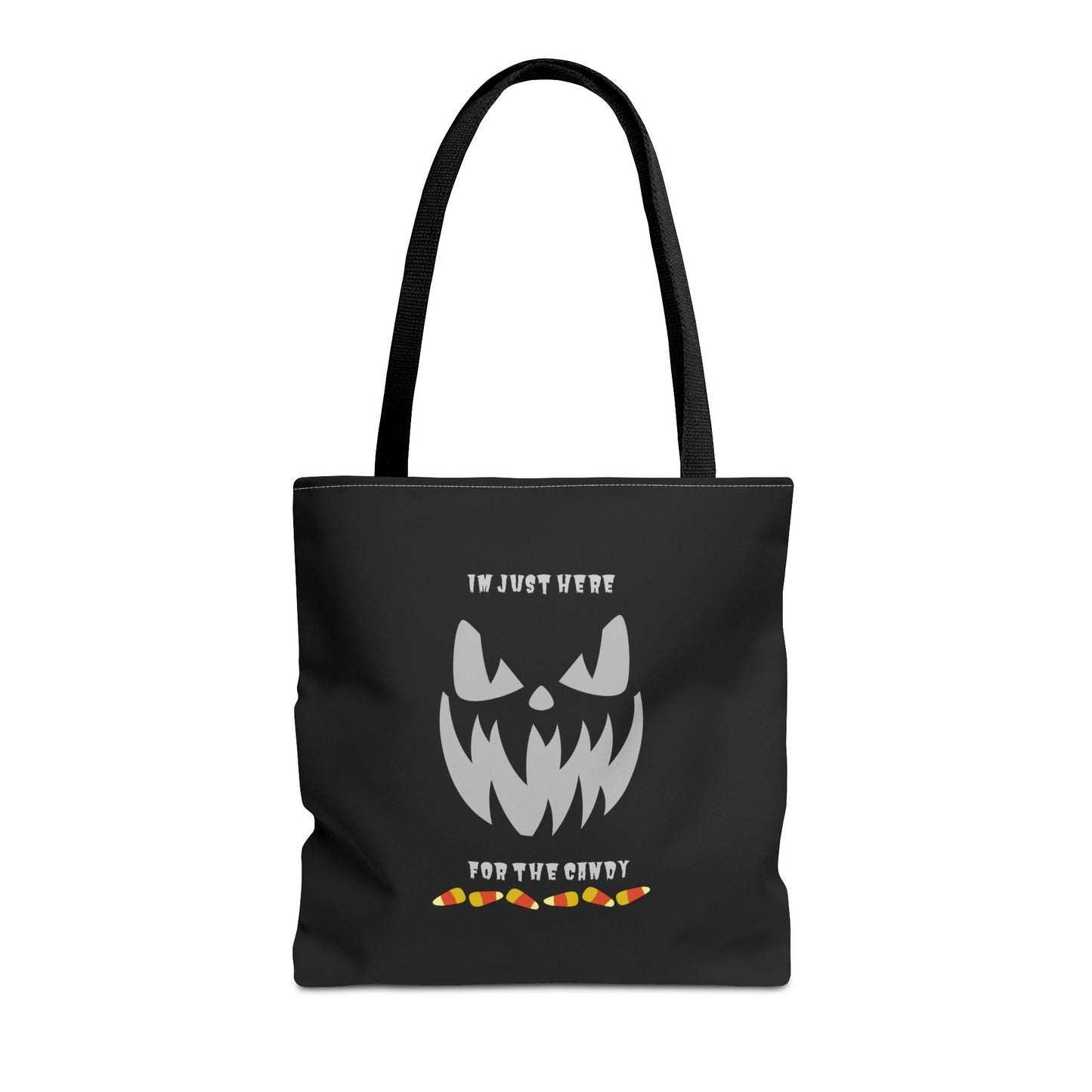 Halloween Candy Corn Scary Face Gift Spooky Season Trick or Treating Fall Candy Bag Reusable Lunch Bag