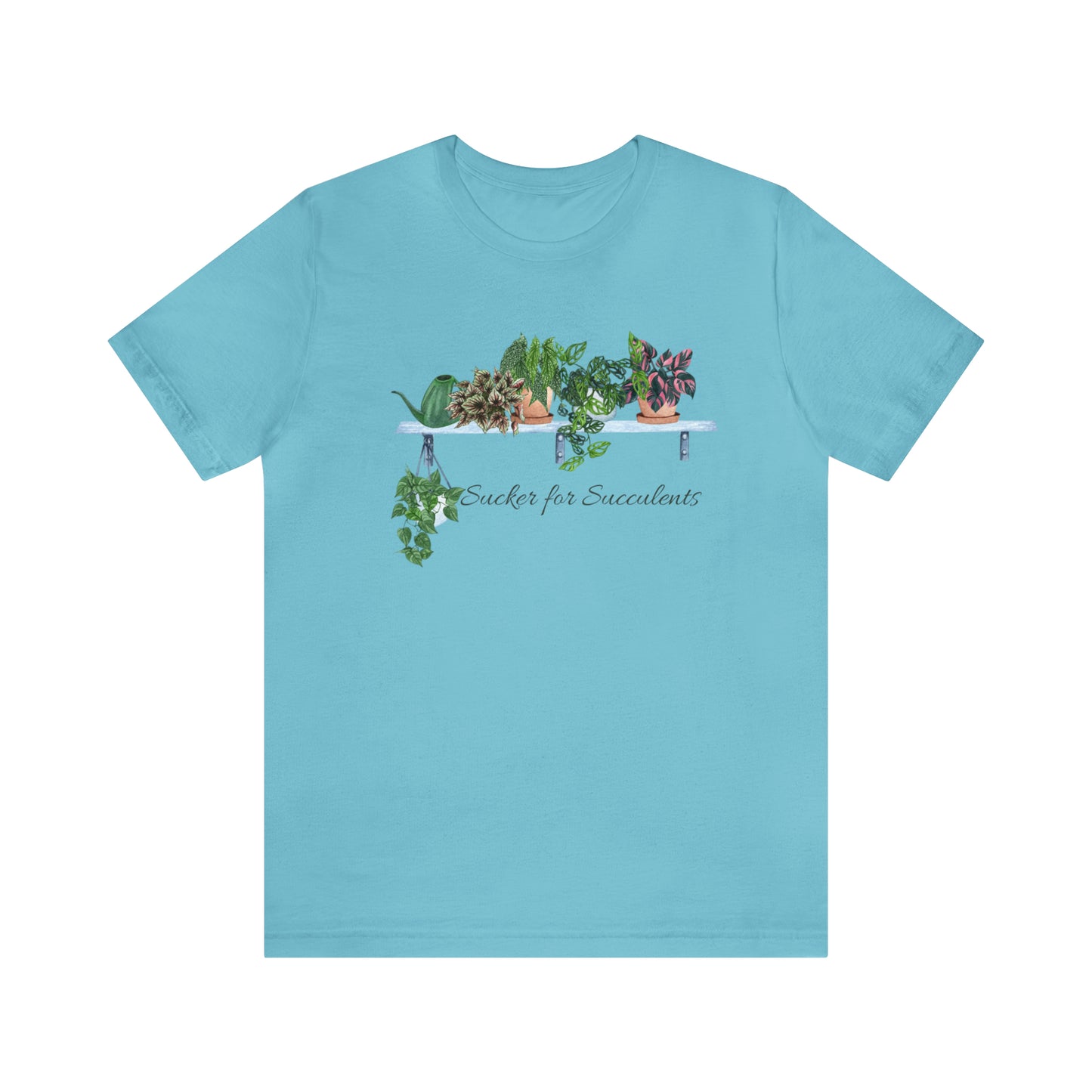 Unisex Gardening Themed T-Shirt Sucker for Succulents