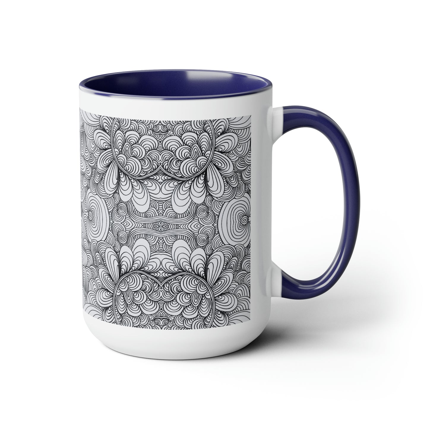 15oz Original Art Mug - Apricots Noir Mirage