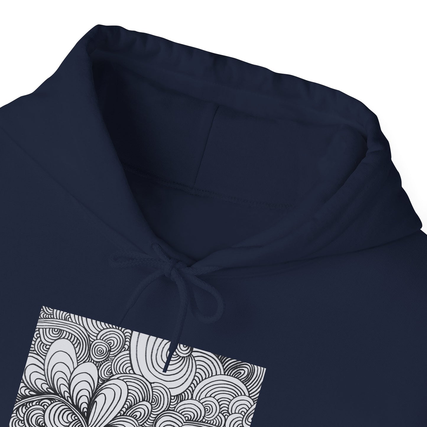 Unisex Heavy Blend™ Original Art Hooded Sweatshirt - Apricots Noir Mirage