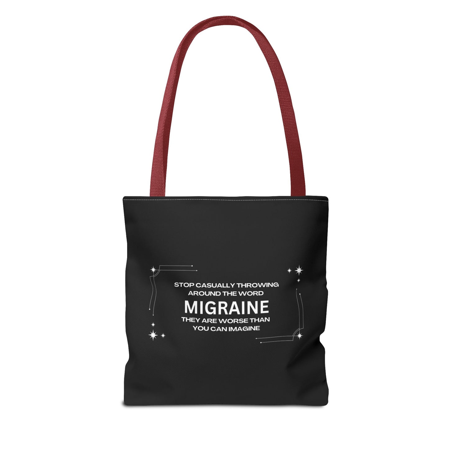 Unisex Migraine Day Invisible Illness Warrior Tote Bag