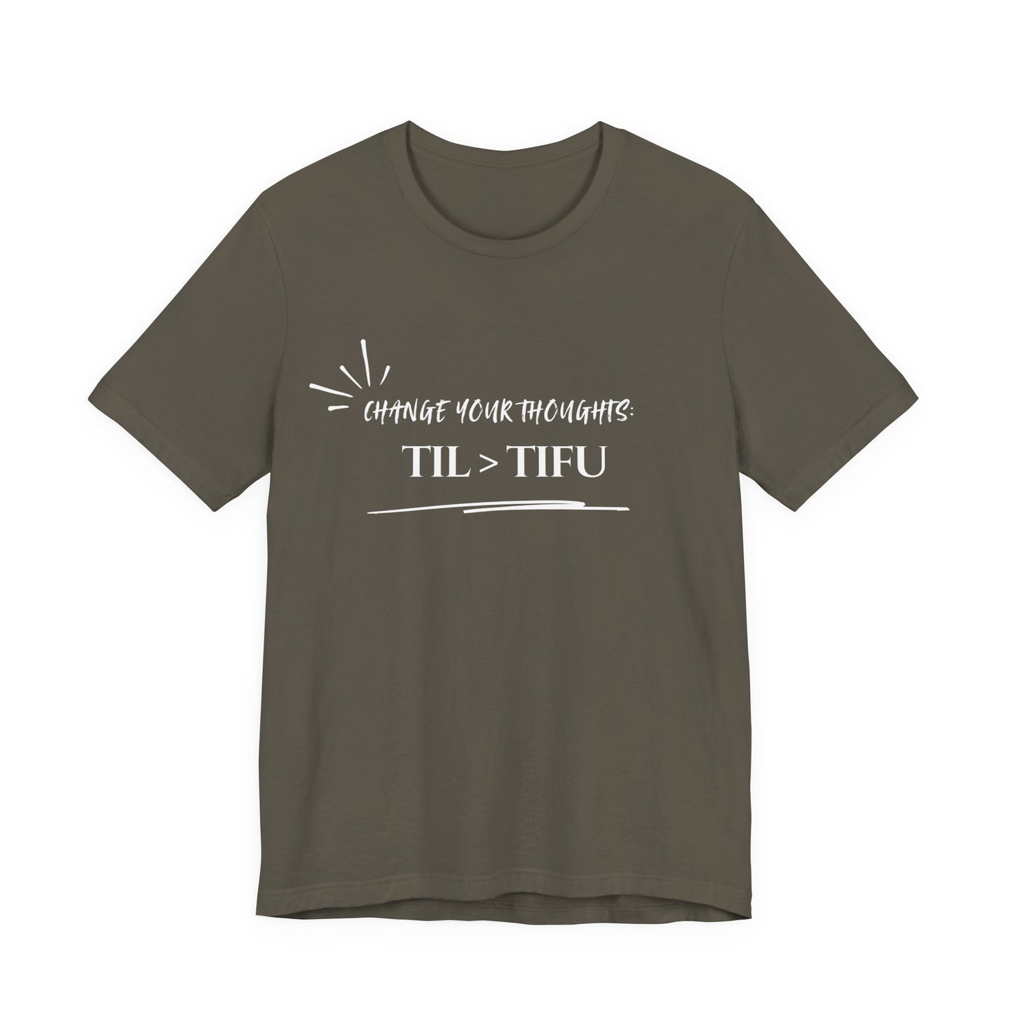Unisex Self Love Positive Self Talk and Thoughts Mental Health Awareness and Positivity T-Shirt TIL>TIFU