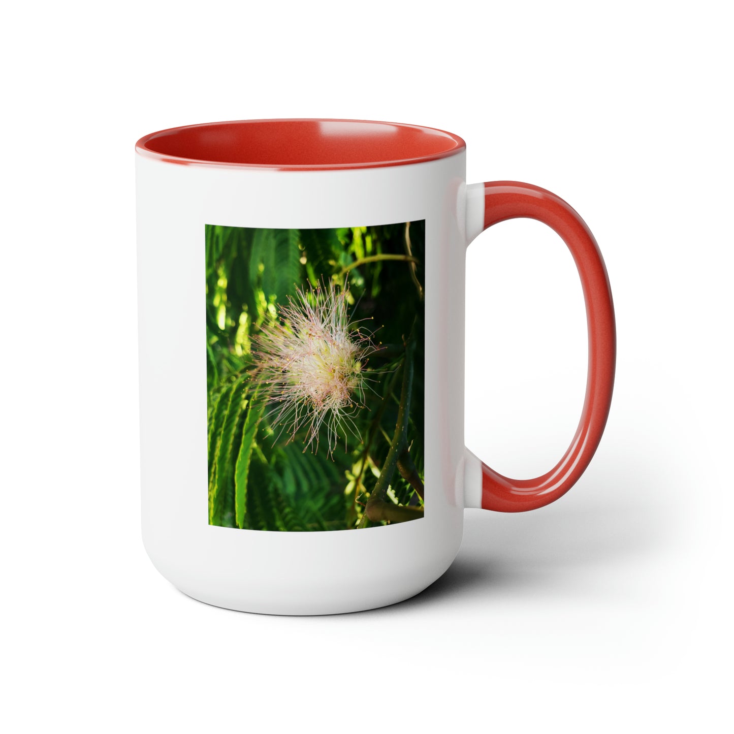 15oz. Garden Themed Coffee Mug, Coffee Club Mug with Silk Blossom