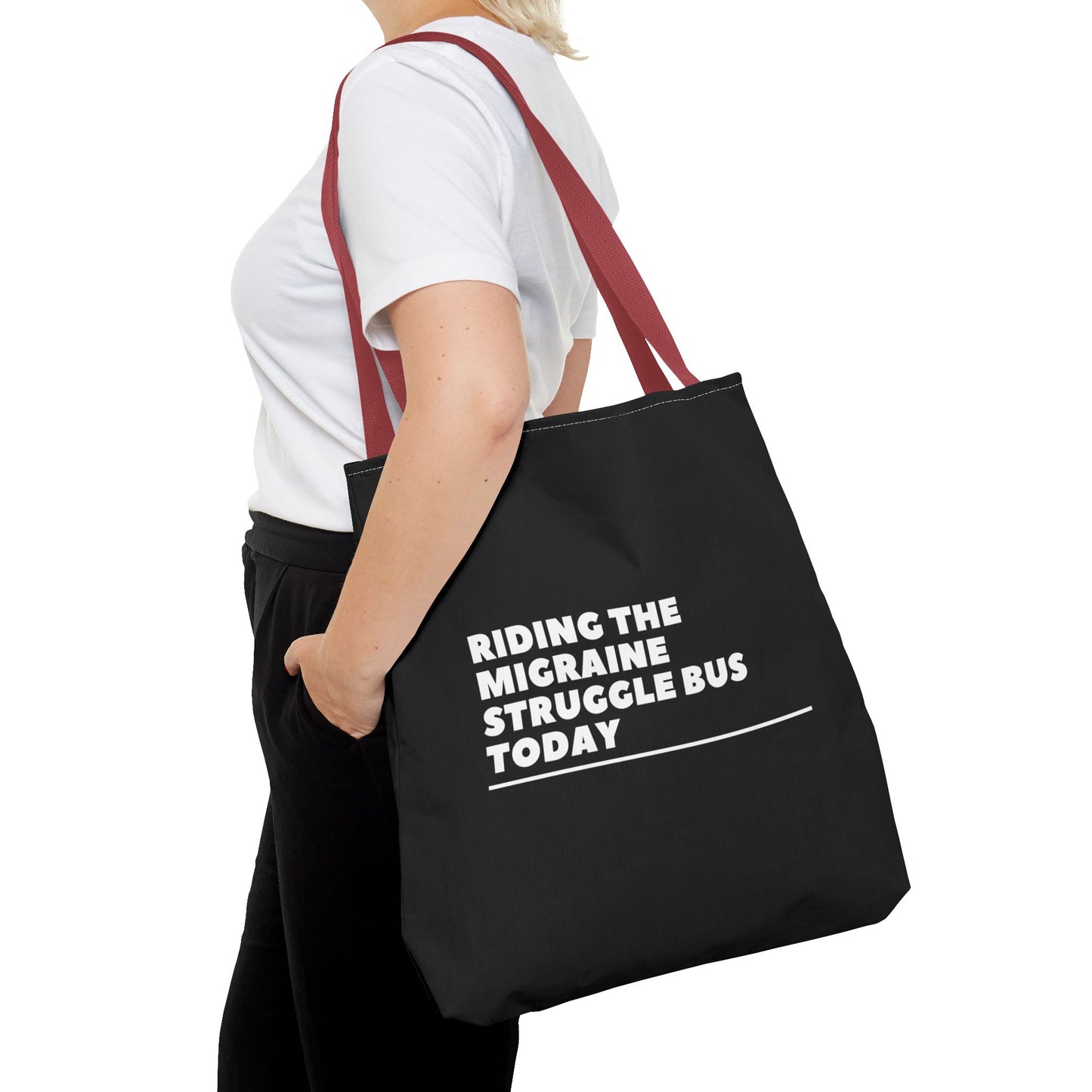 Unisex Migraine Day Invisible Illness Warrior Tote Bag