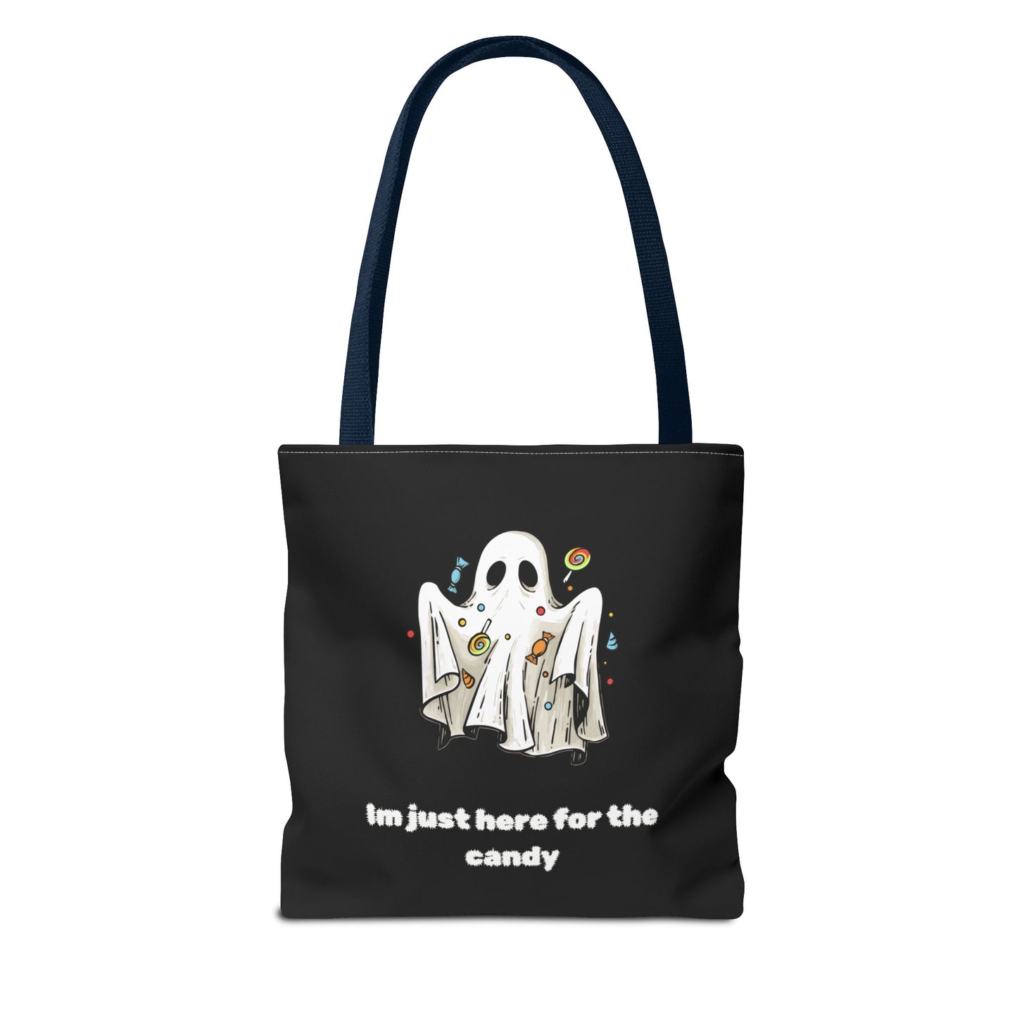 Cute Ghost Halloween Lover Spooky Season Trick or Treating Candy Bag Fall Themed Reusable Lunch Tote