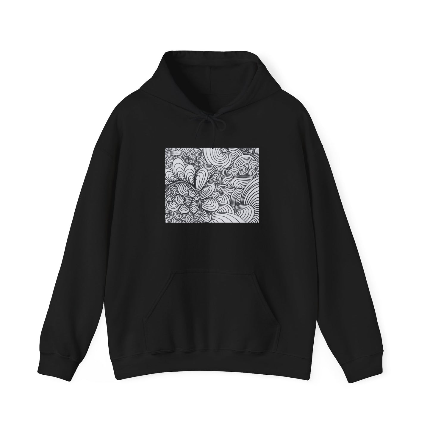 Unisex Heavy Blend™ Original Art Hooded Sweatshirt - Apricots Noir Mirage